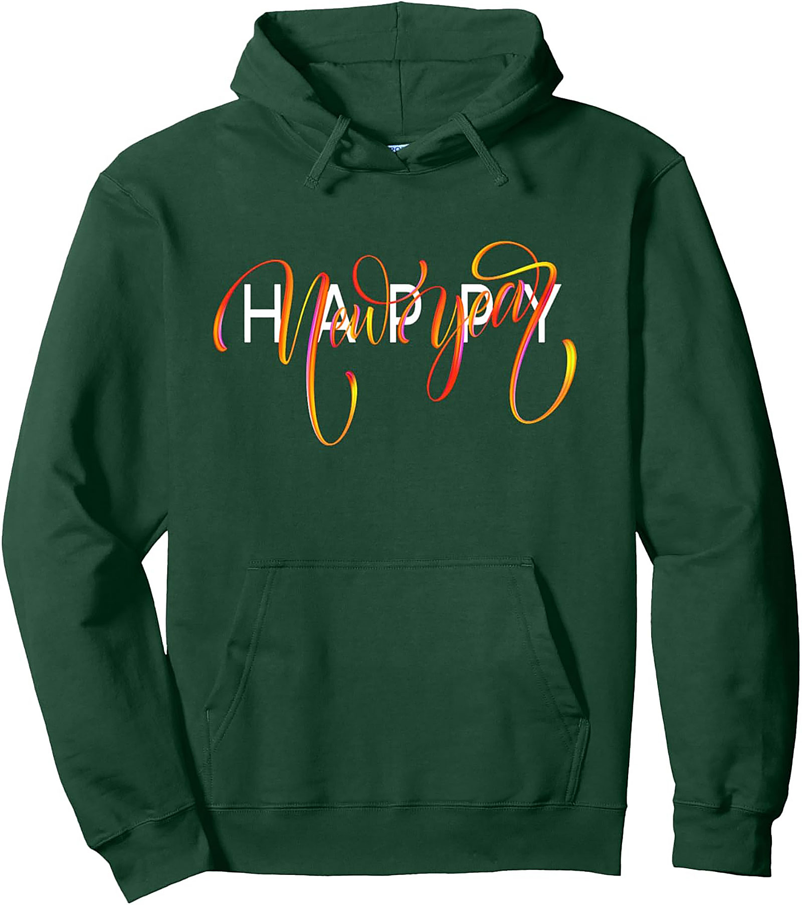 Happy New Year Pullover Hoodie Cozy Celebration Graphic