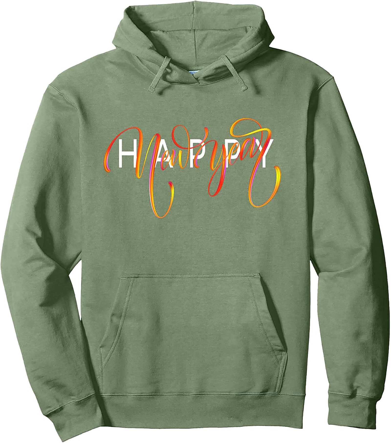 Happy New Year Pullover Hoodie Cozy Celebration Graphic