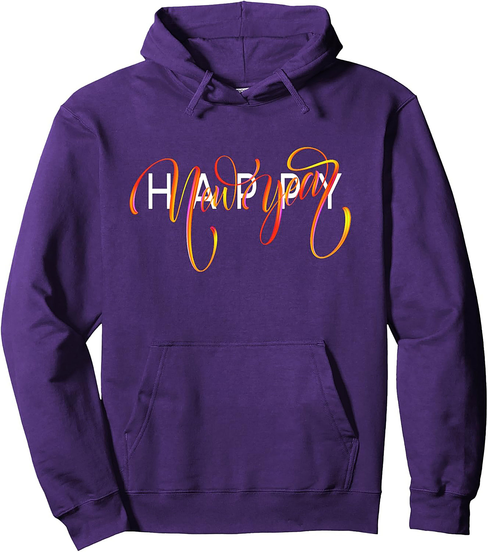 Happy New Year Pullover Hoodie Cozy Celebration Graphic