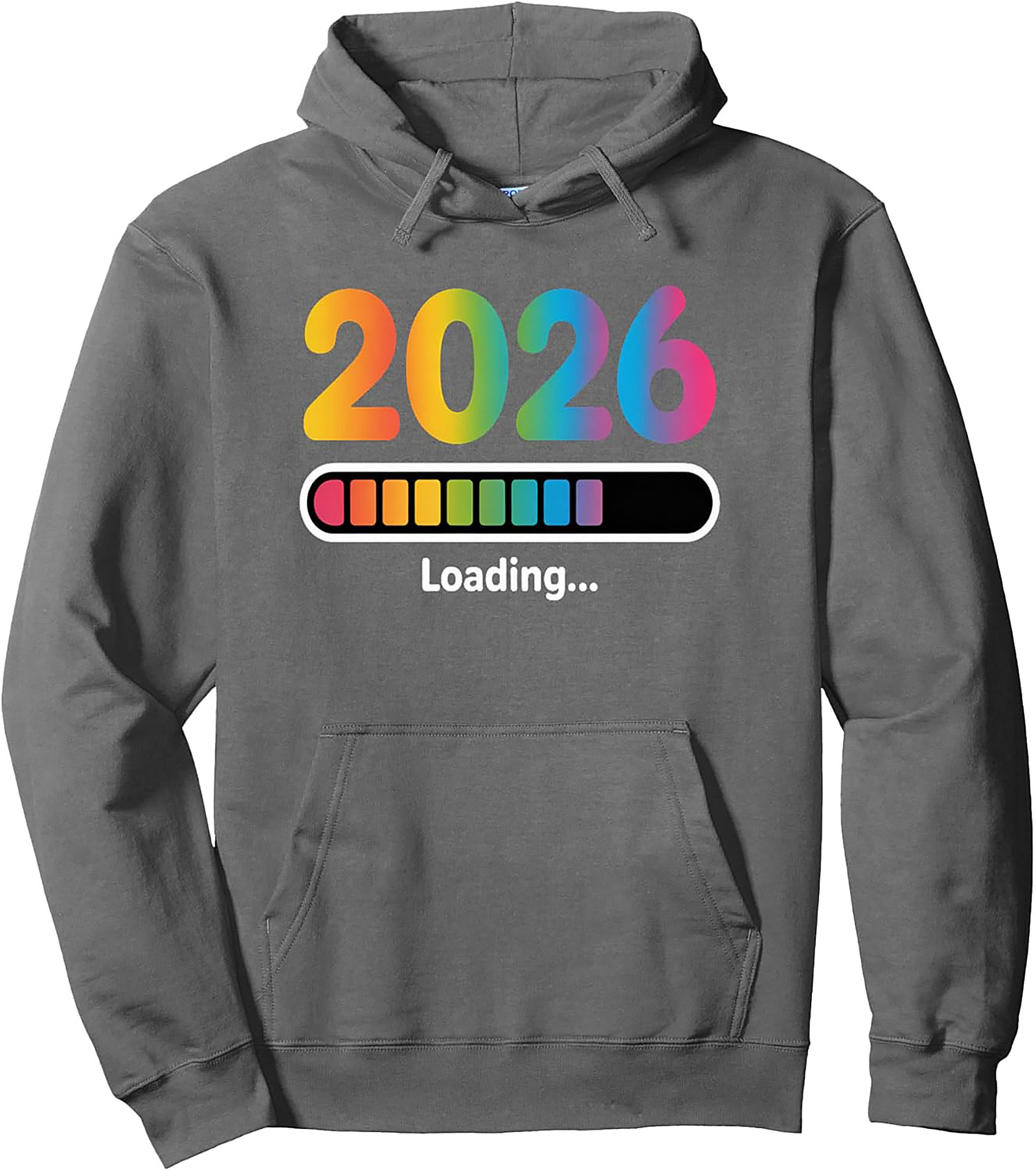 2026 Loading Rainbow Graphic Hoodie Future is Bright