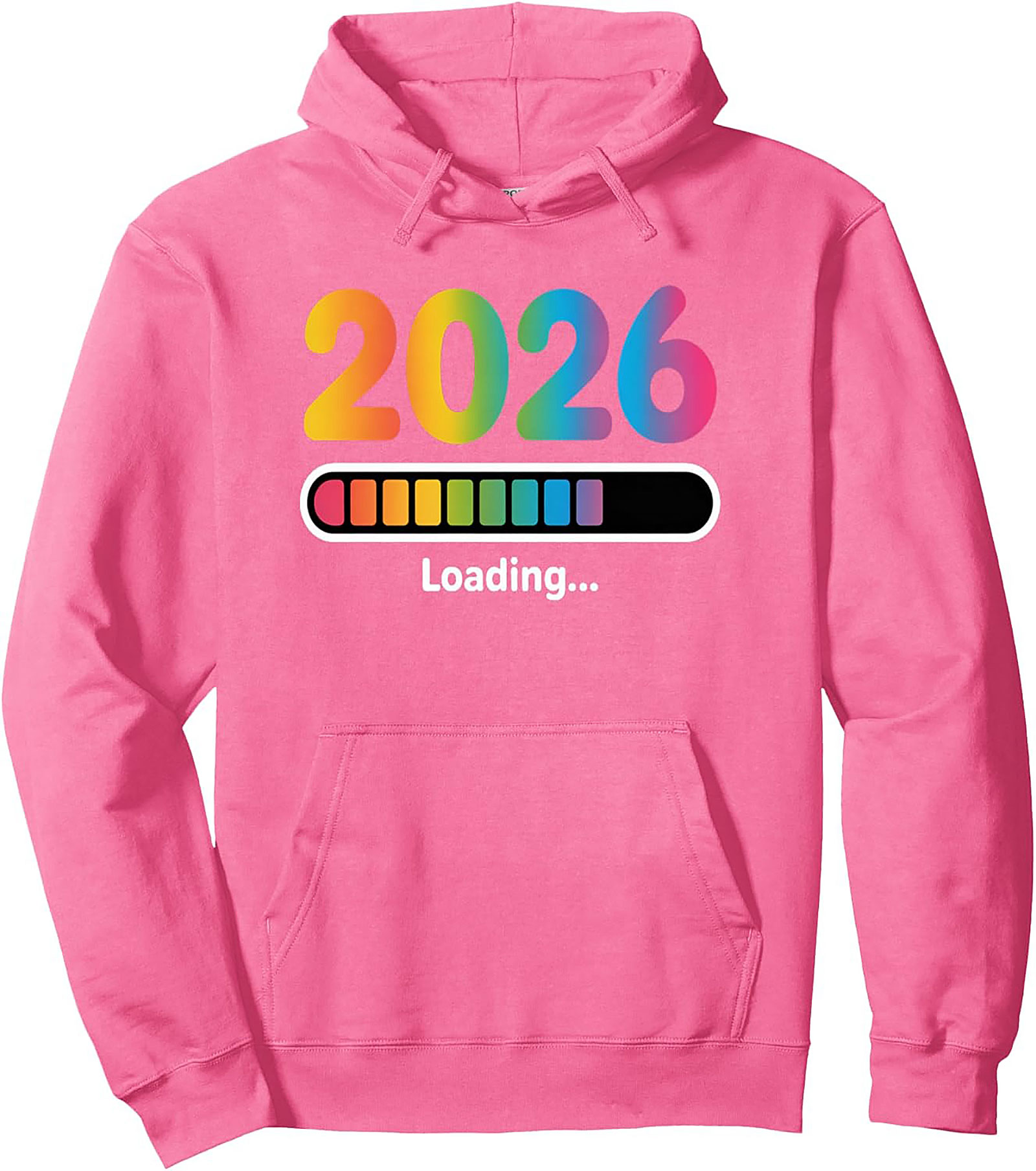 2026 Loading Rainbow Graphic Hoodie Future is Bright