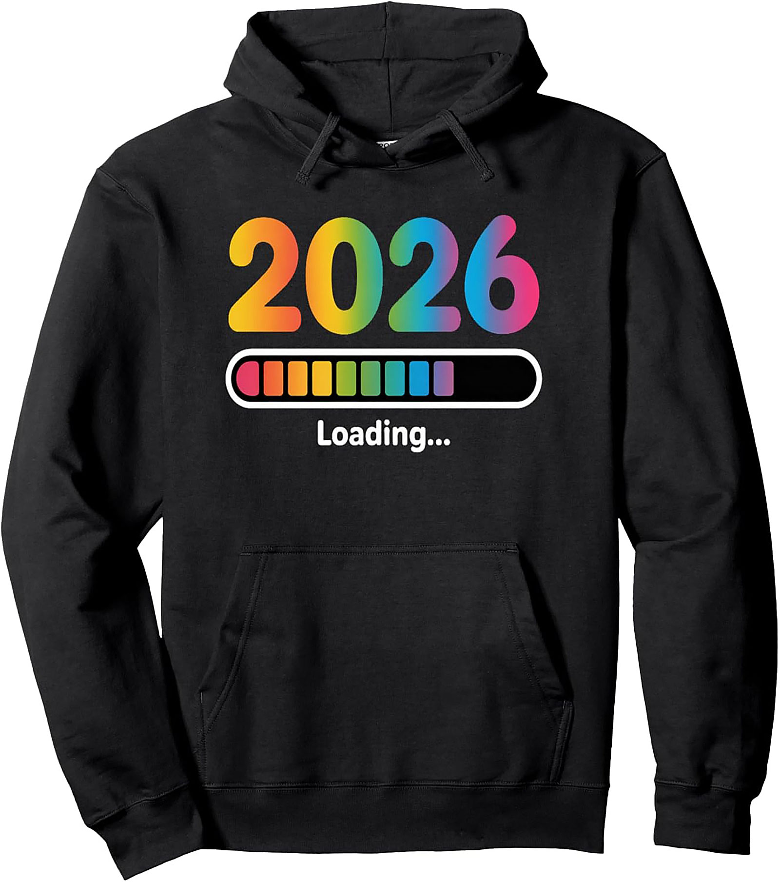 2026 Loading Rainbow Graphic Hoodie Future is Bright
