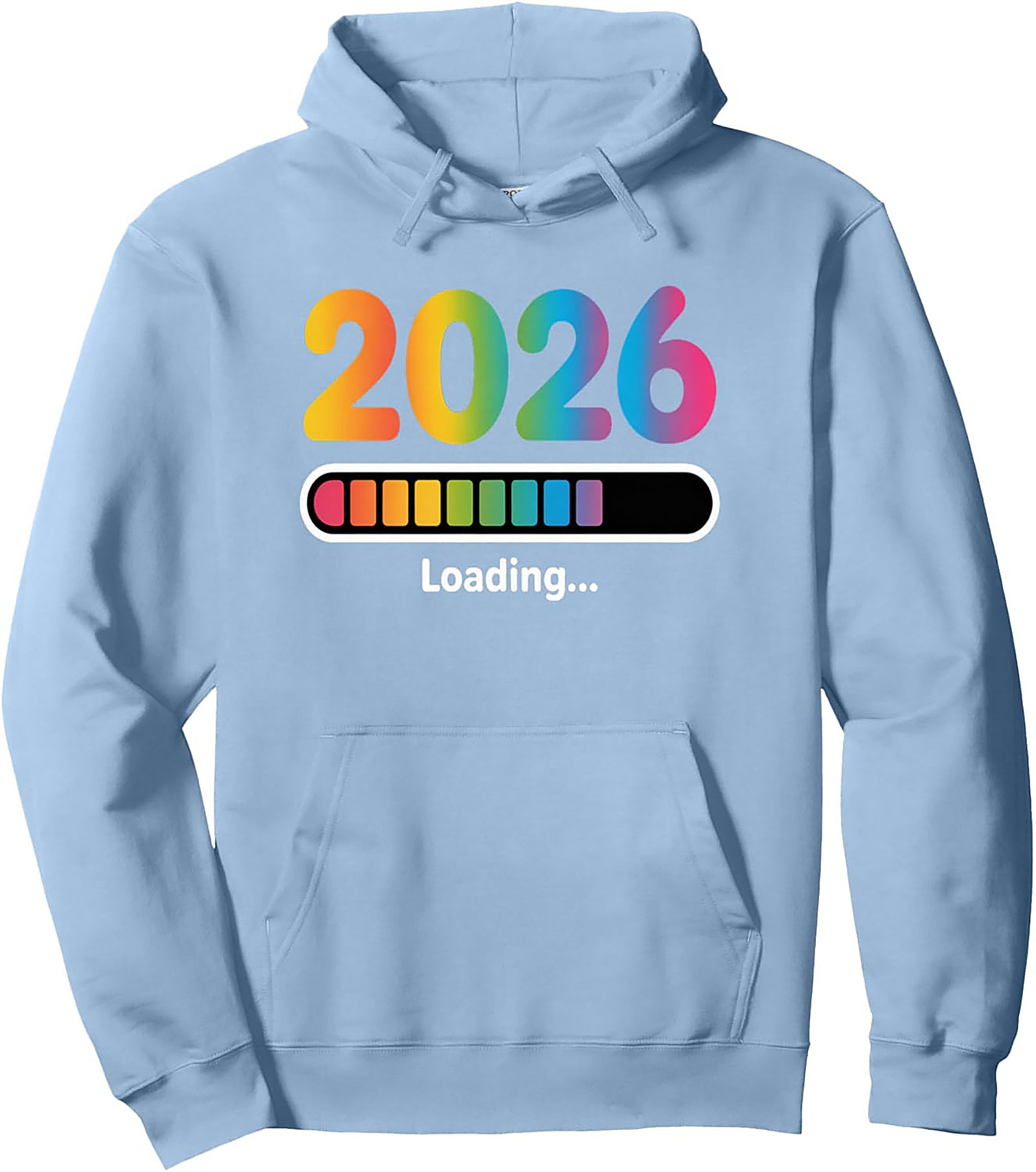 2026 Loading Rainbow Graphic Hoodie Future is Bright