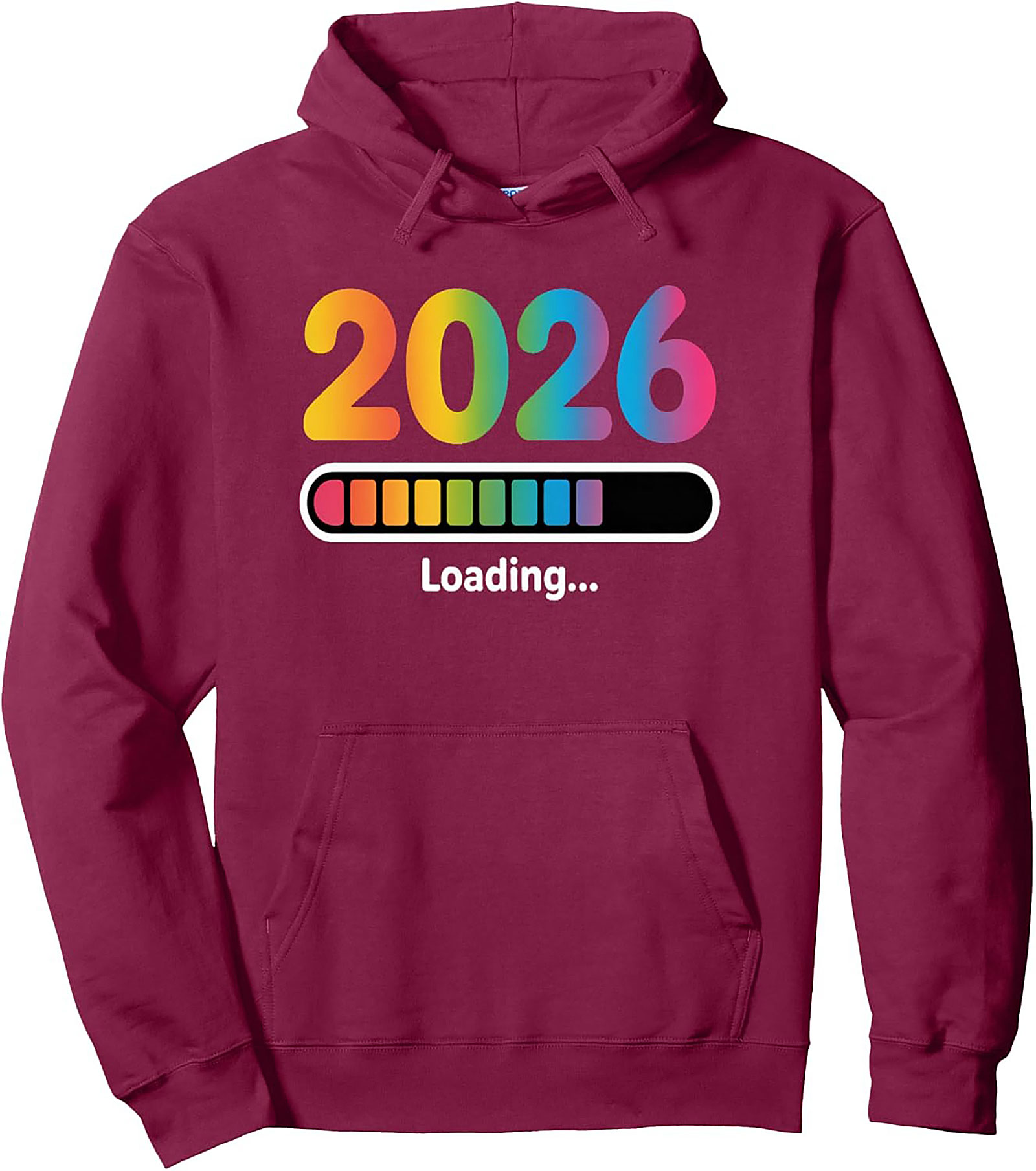 2026 Loading Rainbow Graphic Hoodie Future is Bright