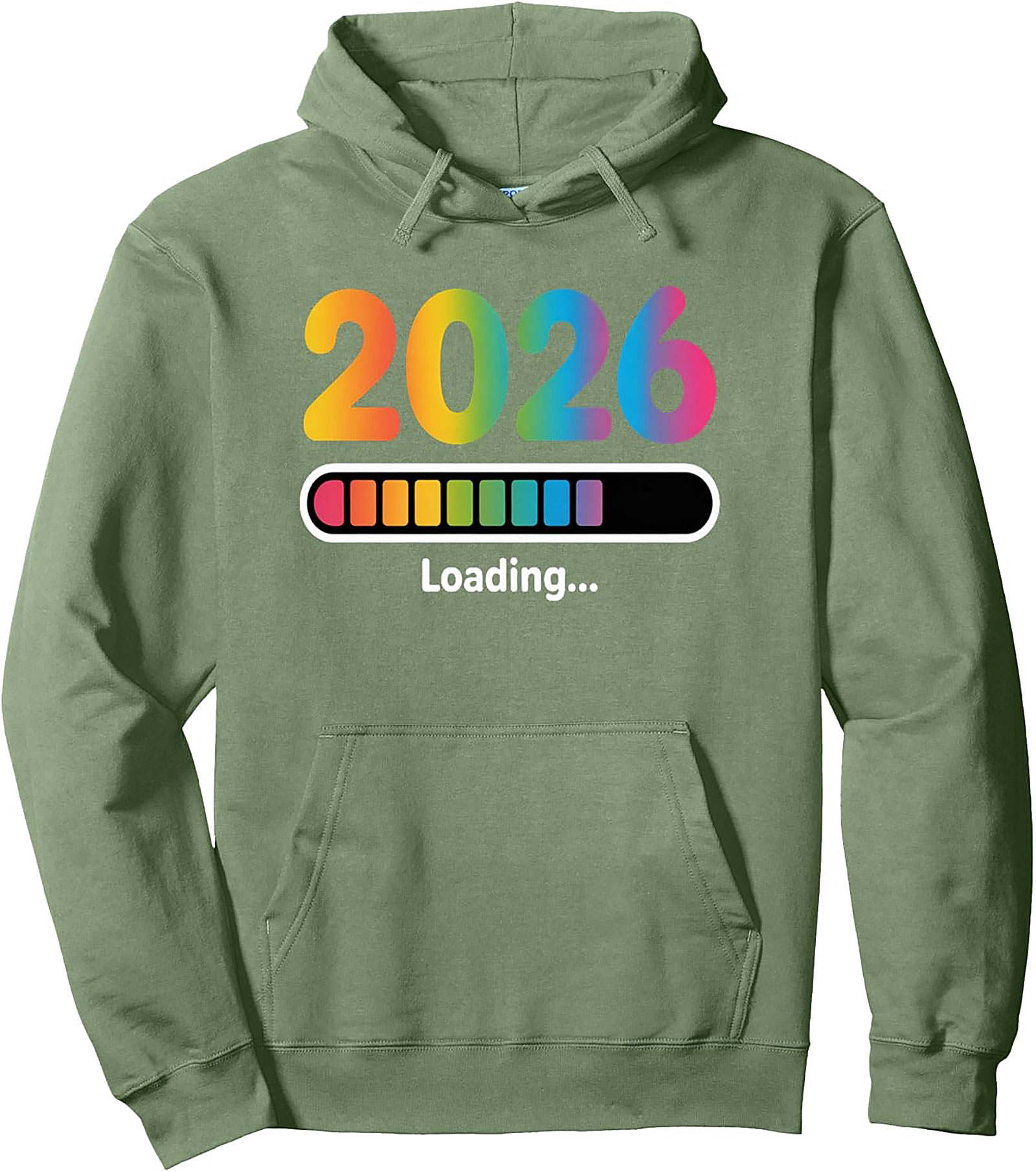 2026 Loading Rainbow Graphic Hoodie Future is Bright
