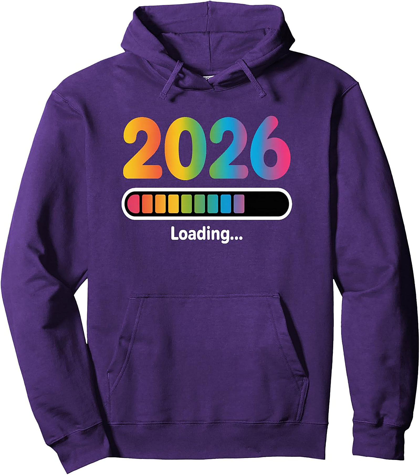 2026 Loading Rainbow Graphic Hoodie Future is Bright