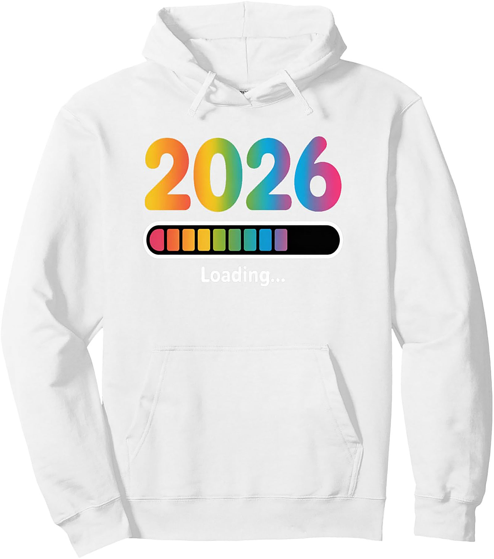 2026 Loading Rainbow Graphic Hoodie Future is Bright