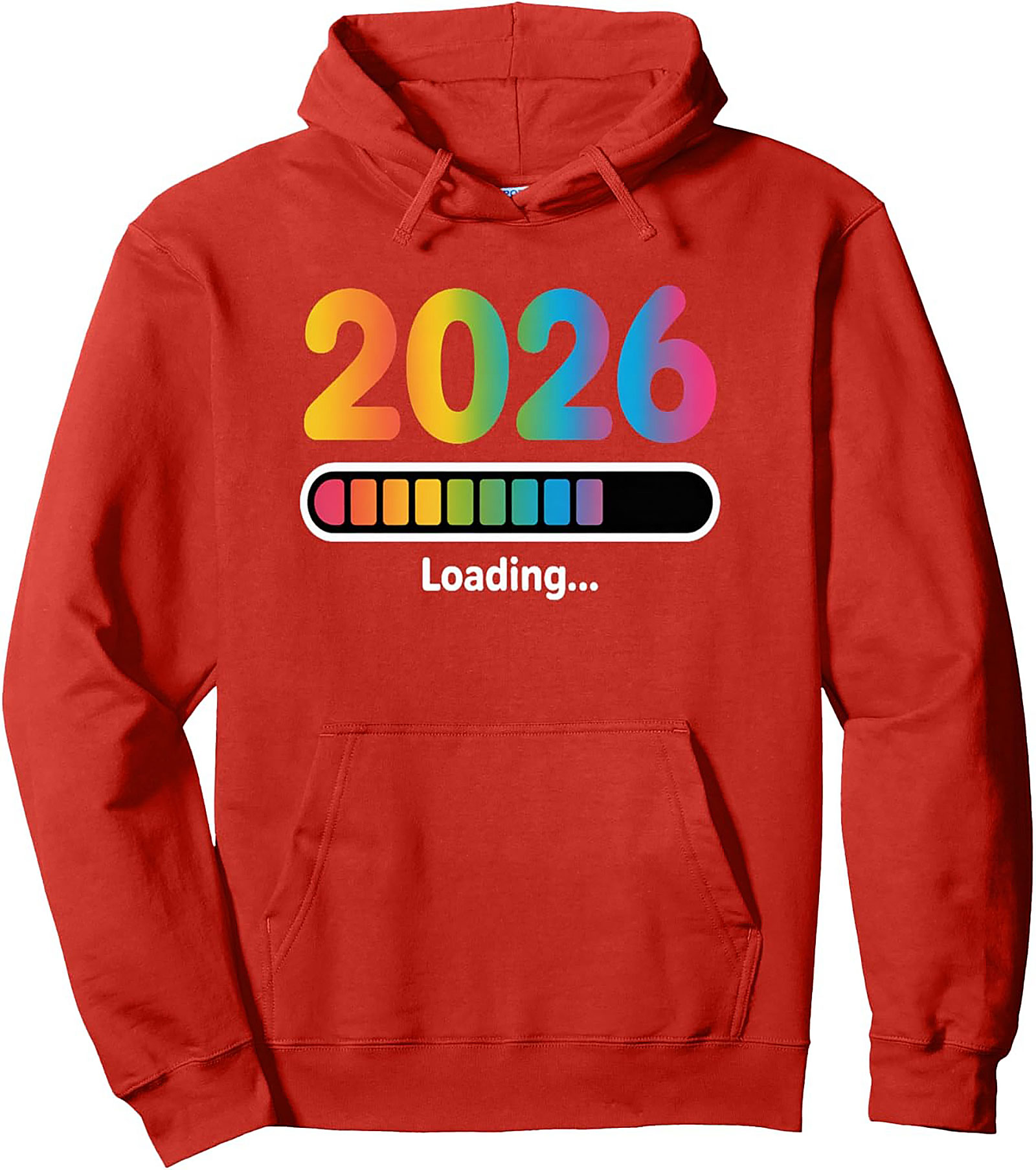 2026 Loading Rainbow Graphic Hoodie Future is Bright