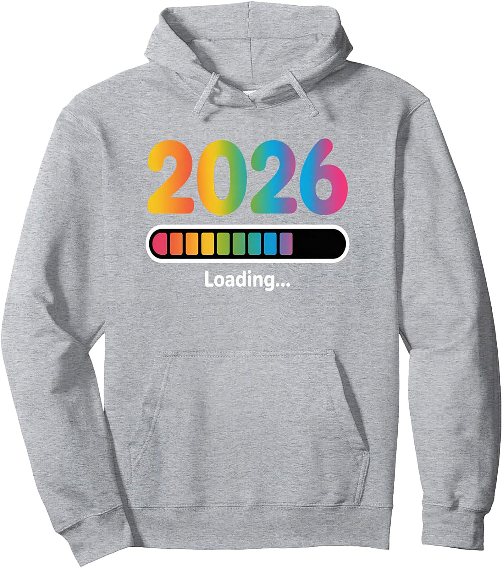2026 Loading Rainbow Graphic Hoodie Future is Bright