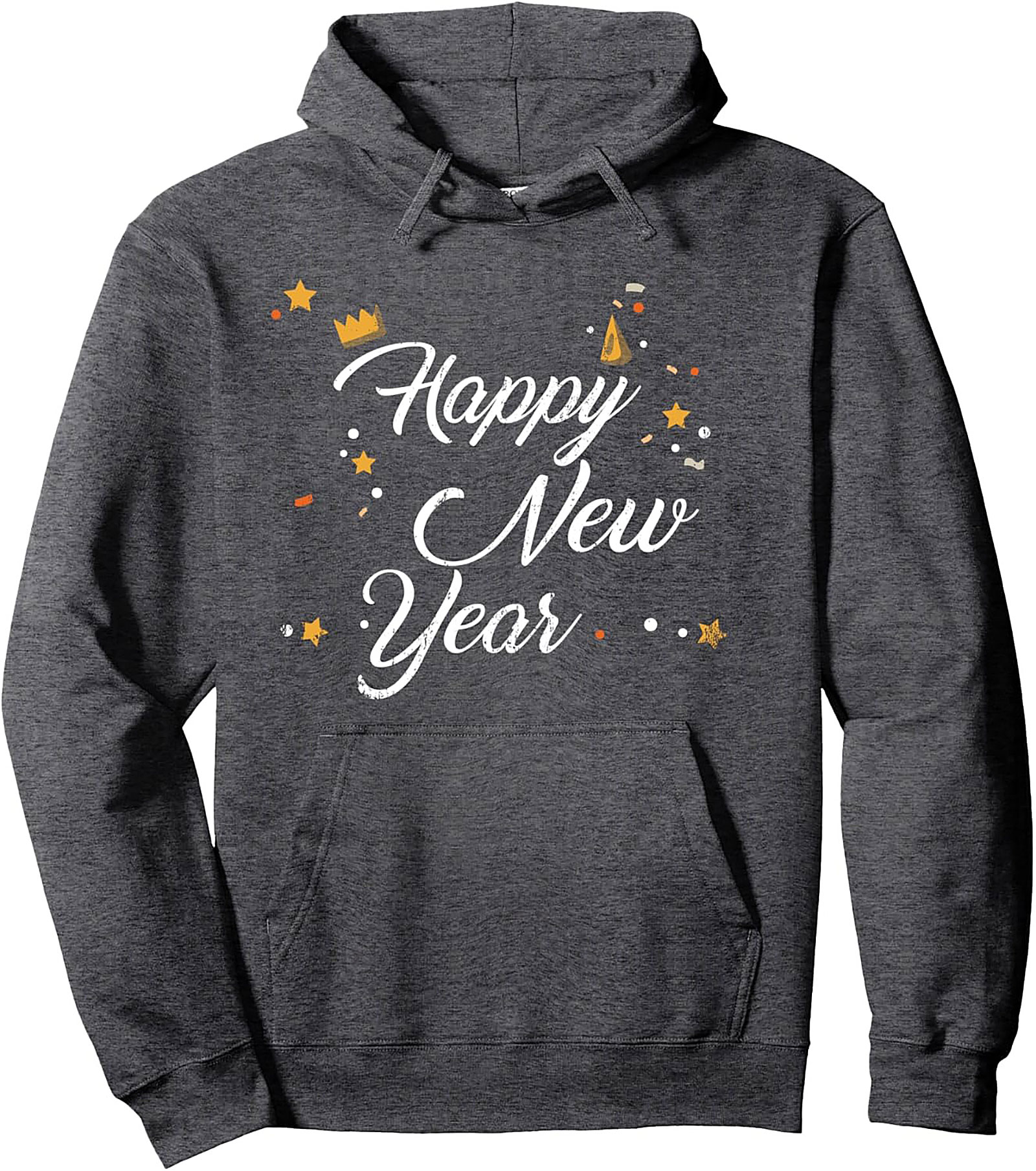 Happy New Year Graphic Hoodie Cozy Pullover Gift Idea