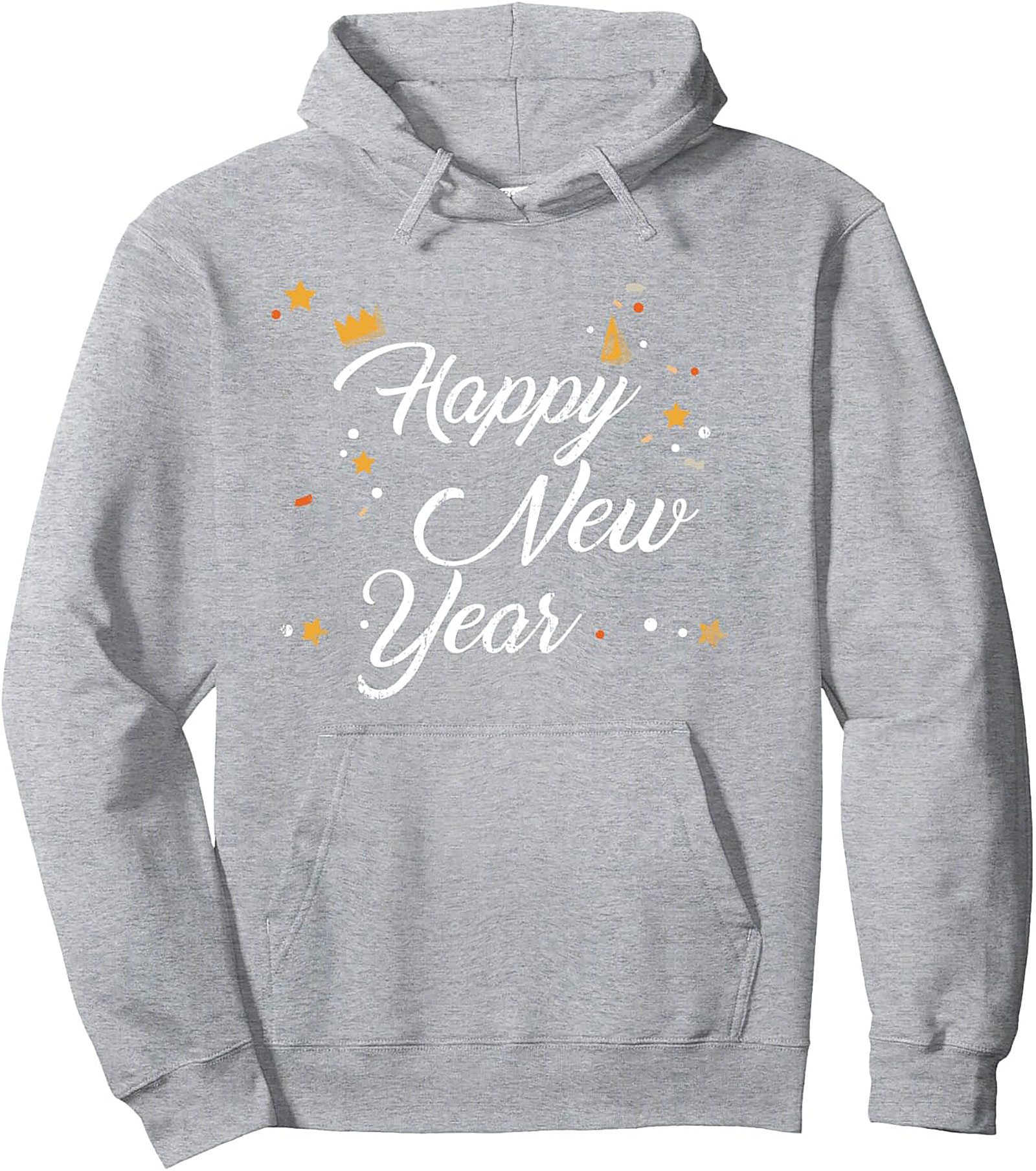 Happy New Year Graphic Hoodie Cozy Pullover Gift Idea
