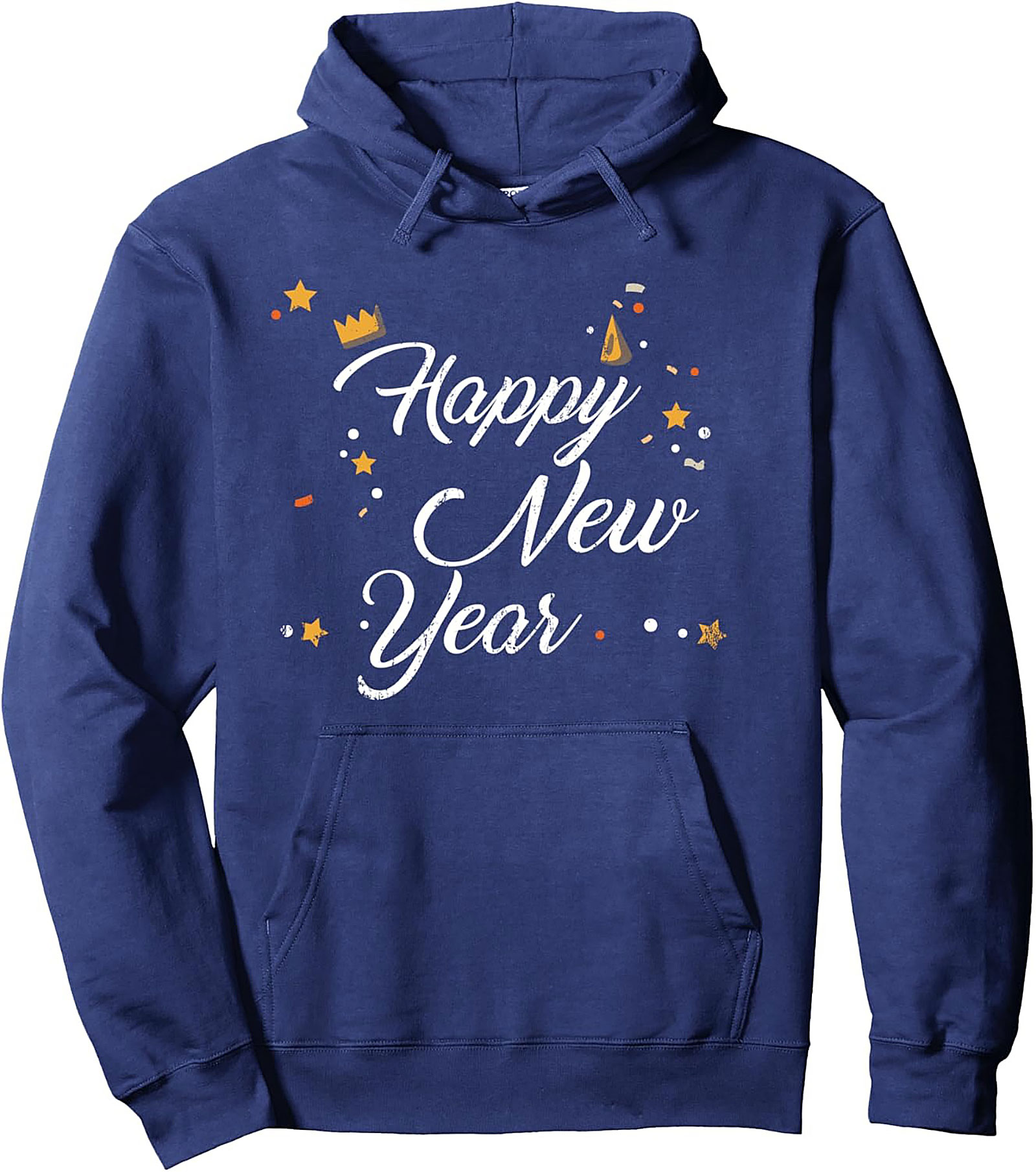 Happy New Year Graphic Hoodie Cozy Pullover Gift Idea