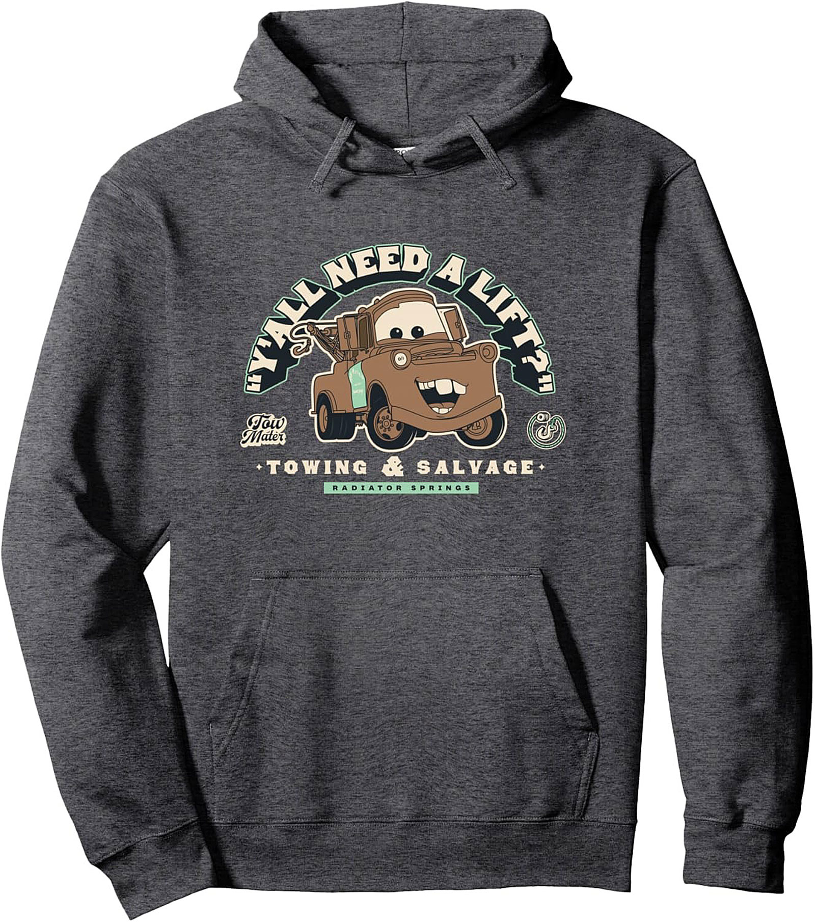 Tow Mater Graphic Hoodie Radiator Springs Pullover