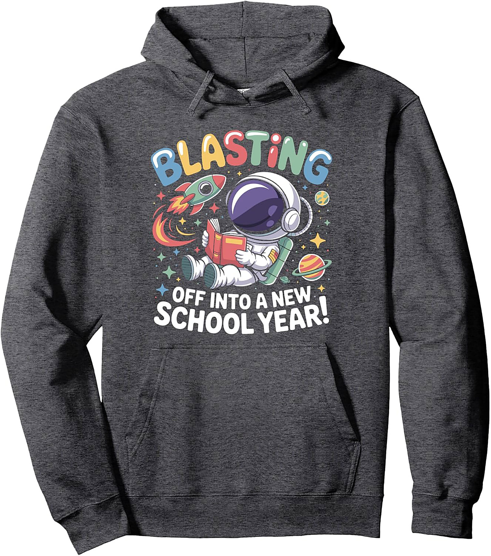 Blasting Off Into A New School Year Back to School Graphic Hoodie
