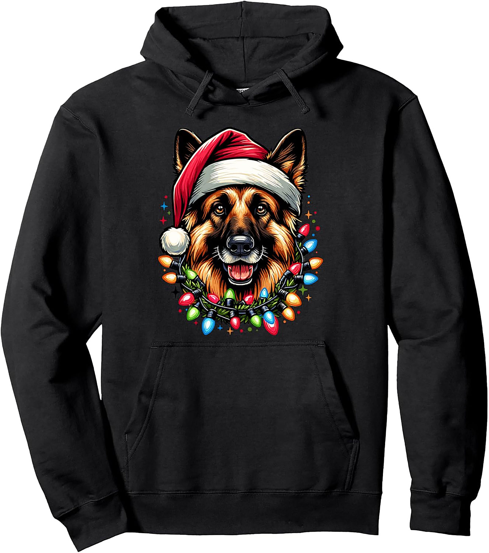 German Shepherd Christmas Pullover Hoodie