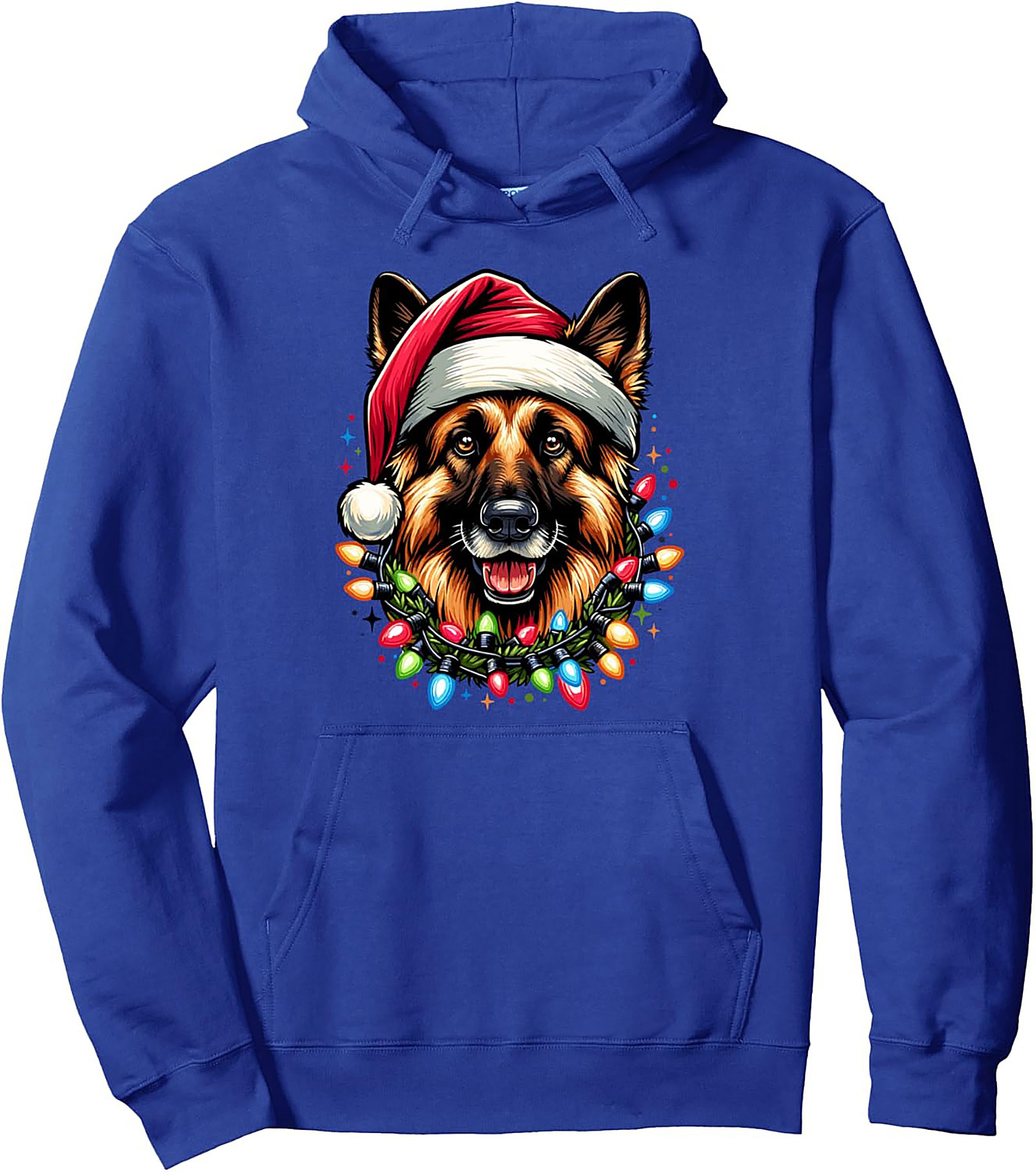 German Shepherd Christmas Pullover Hoodie 