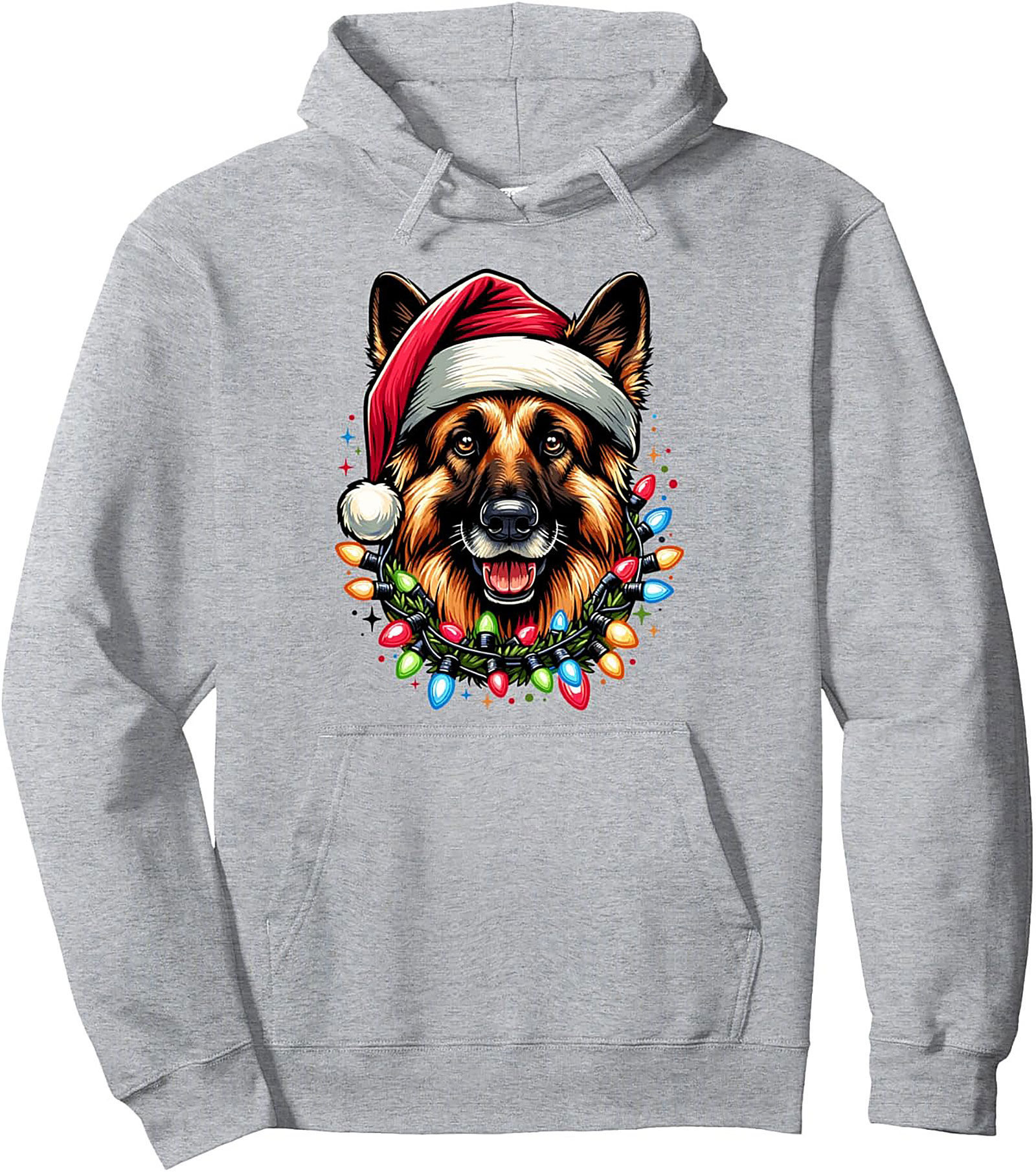 German Shepherd Christmas Pullover Hoodie 