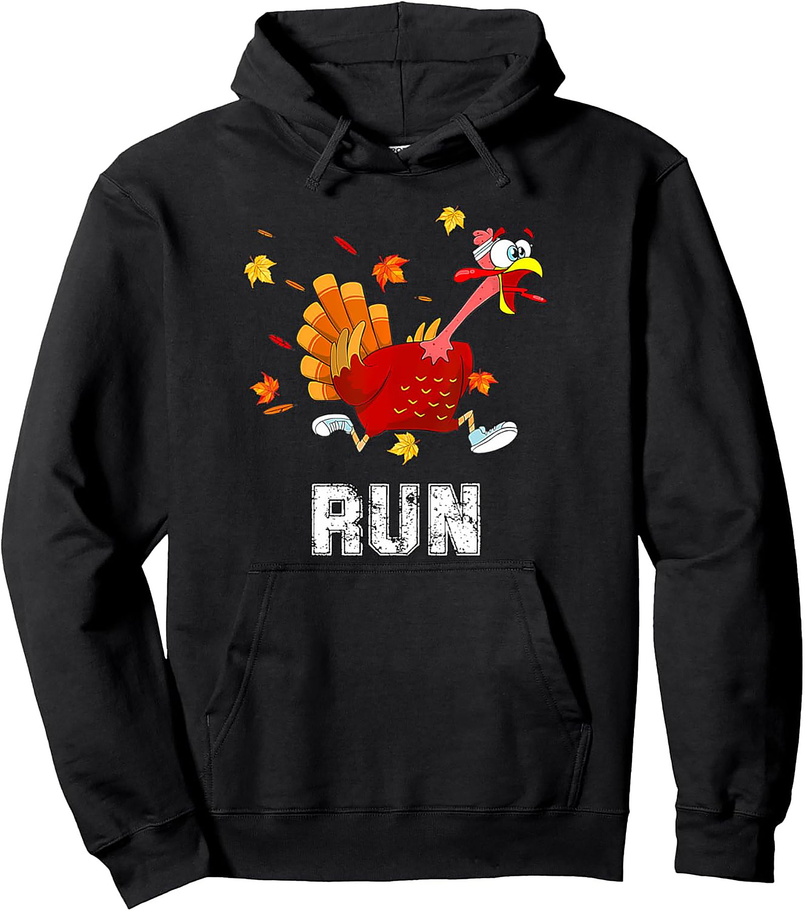 Funny Turkey Trot Pullover Hoodie | Thanksgiving Gift