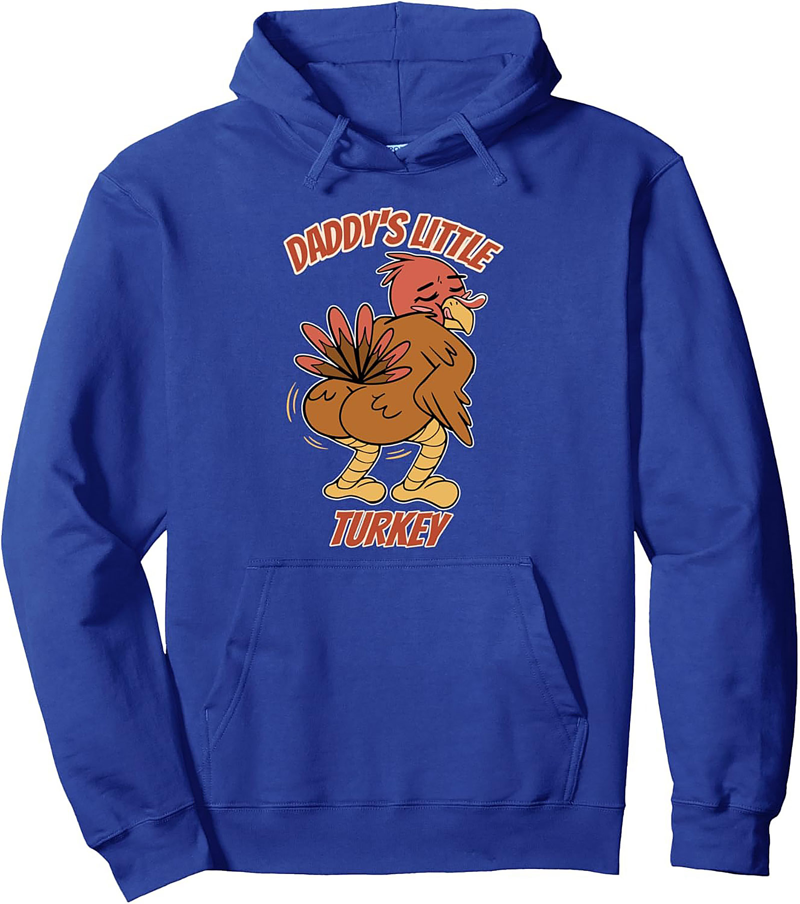 Daddy's Little Turkey Funny Thanksgiving Pullover Hoodie