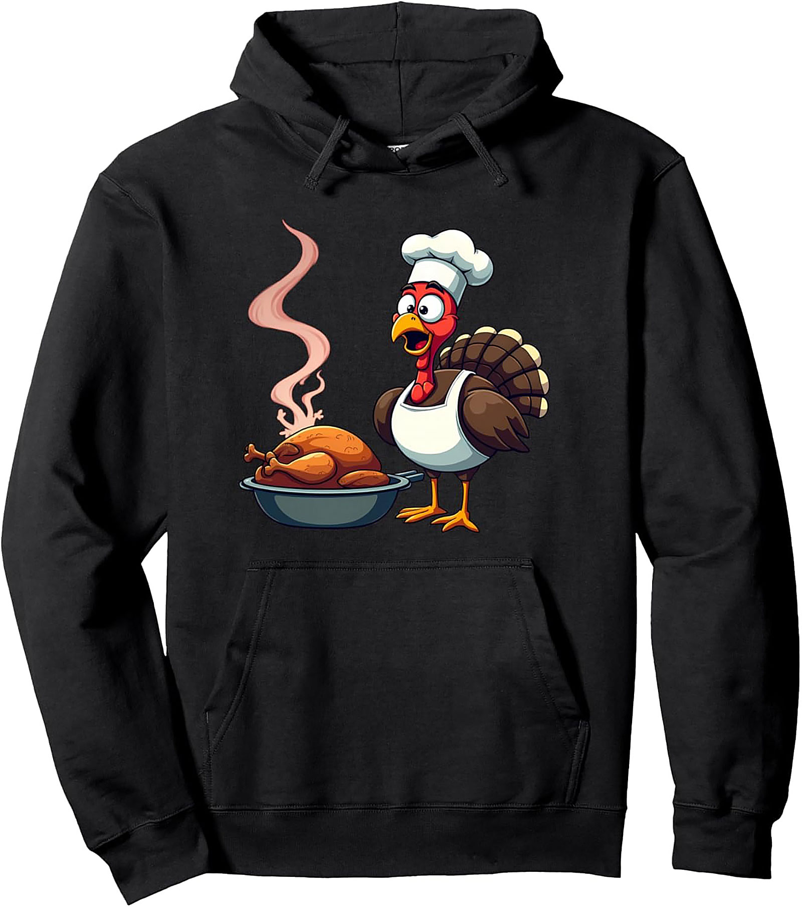 Funny Chef Turkey Thanksgiving Pullover Hoodie | Gift Idea