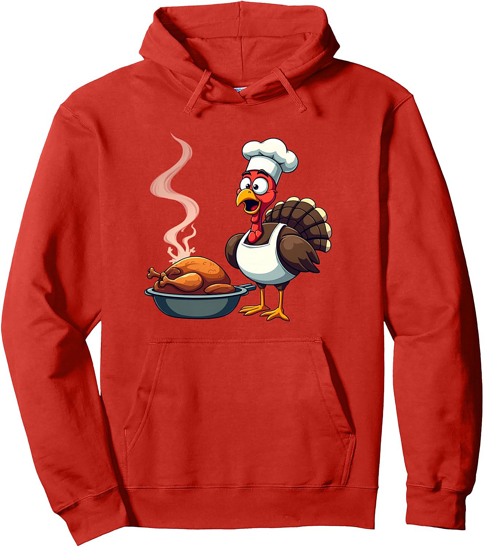 Funny Chef Turkey Thanksgiving Pullover Hoodie | Gift Idea