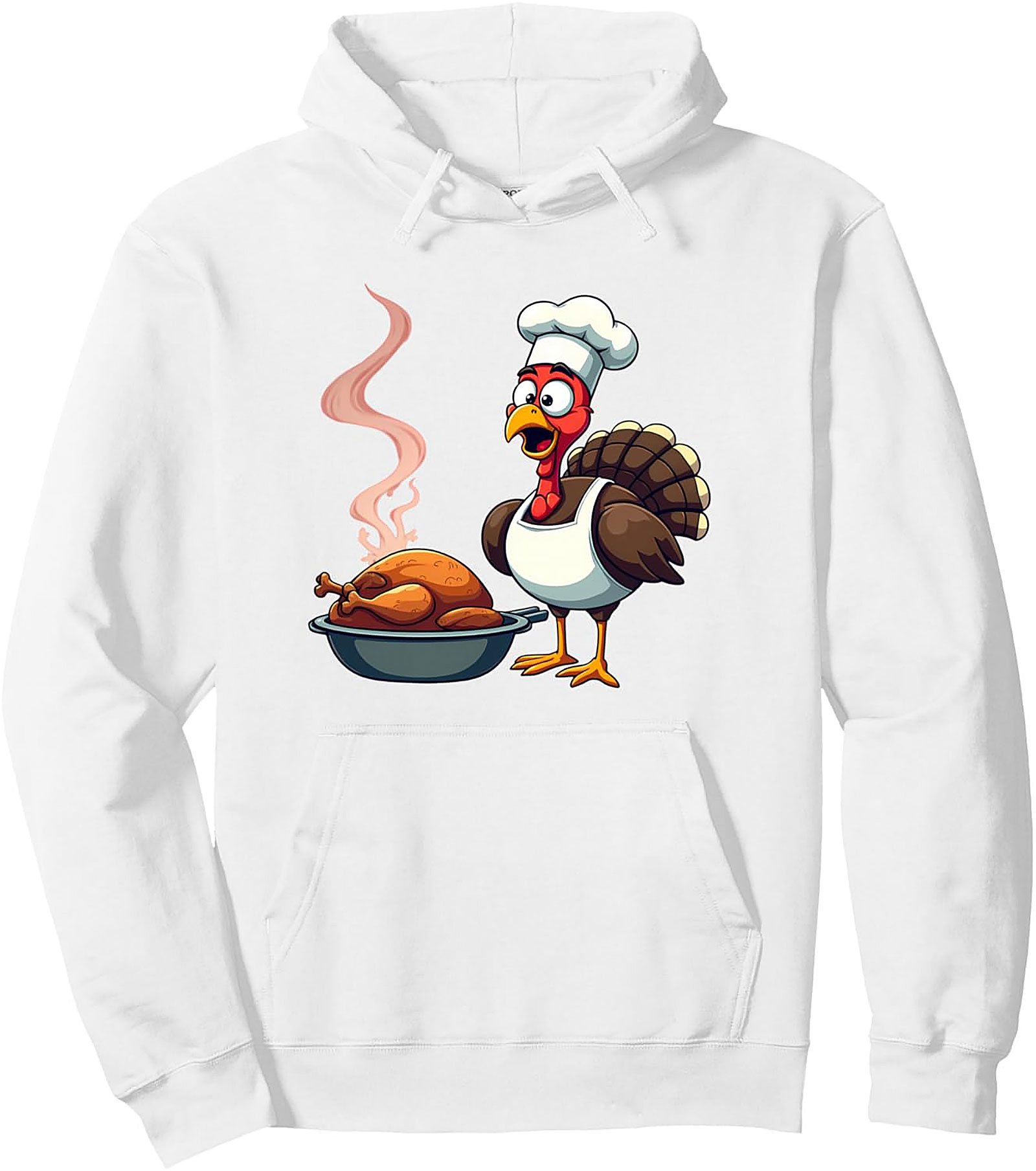 Funny Chef Turkey Thanksgiving Pullover Hoodie | Gift Idea