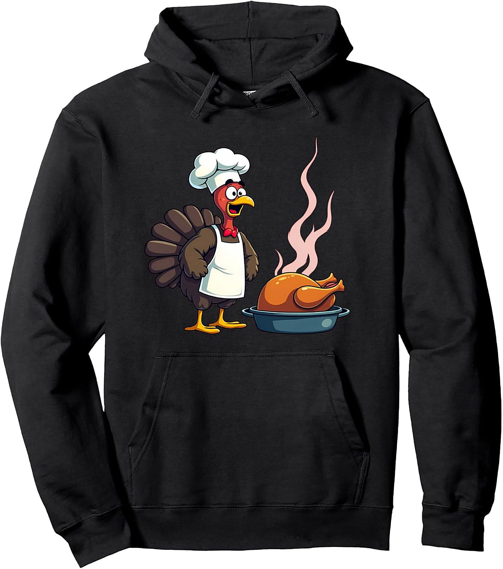 Funny Chef Turkey Pullover Hoodie | Thanksgiving Graphic