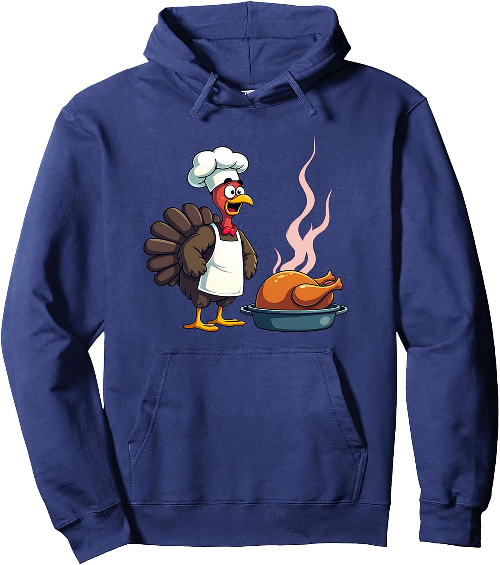 Funny Chef Turkey Pullover Hoodie | Thanksgiving Graphic