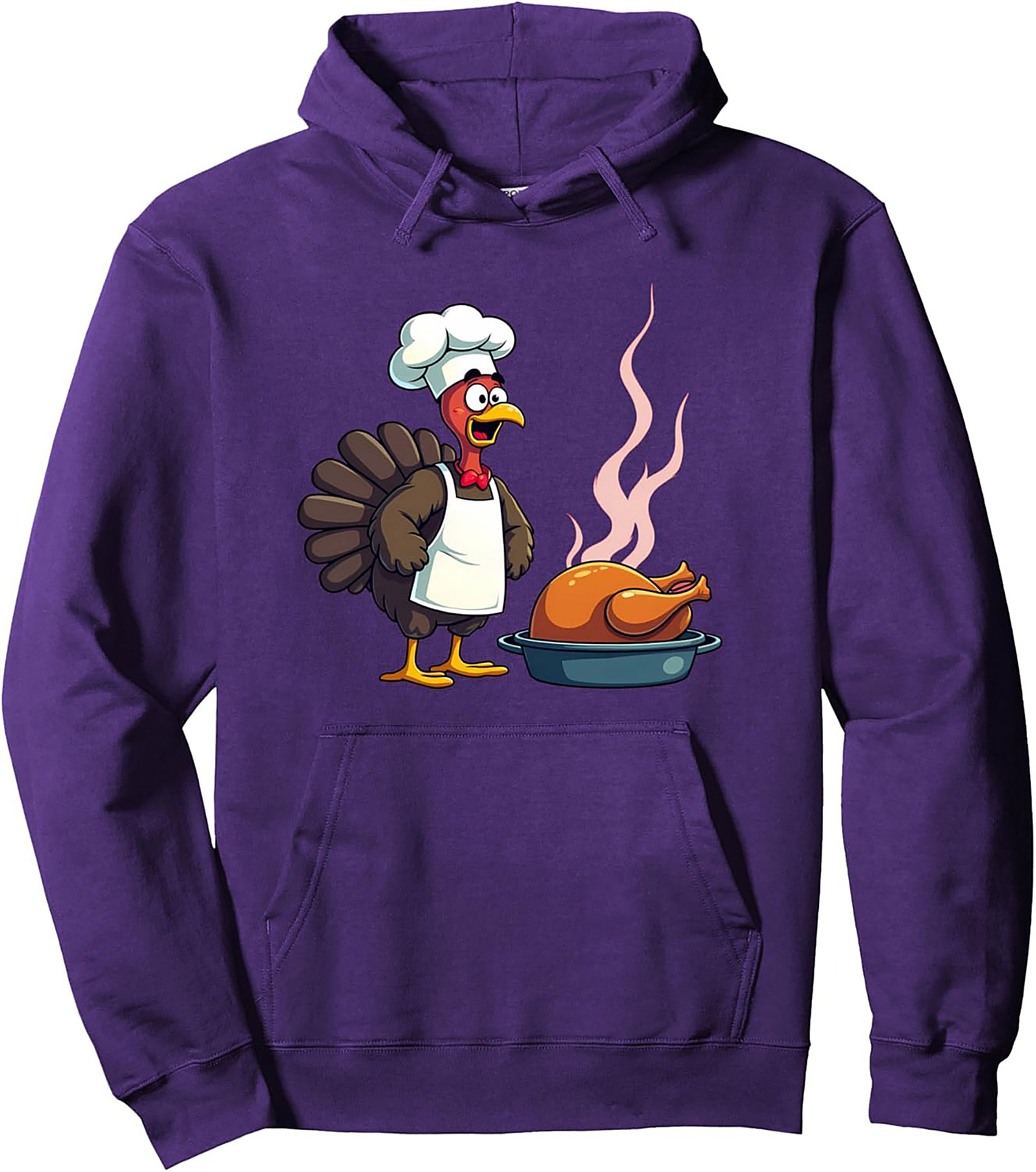 Funny Chef Turkey Pullover Hoodie | Thanksgiving Graphic