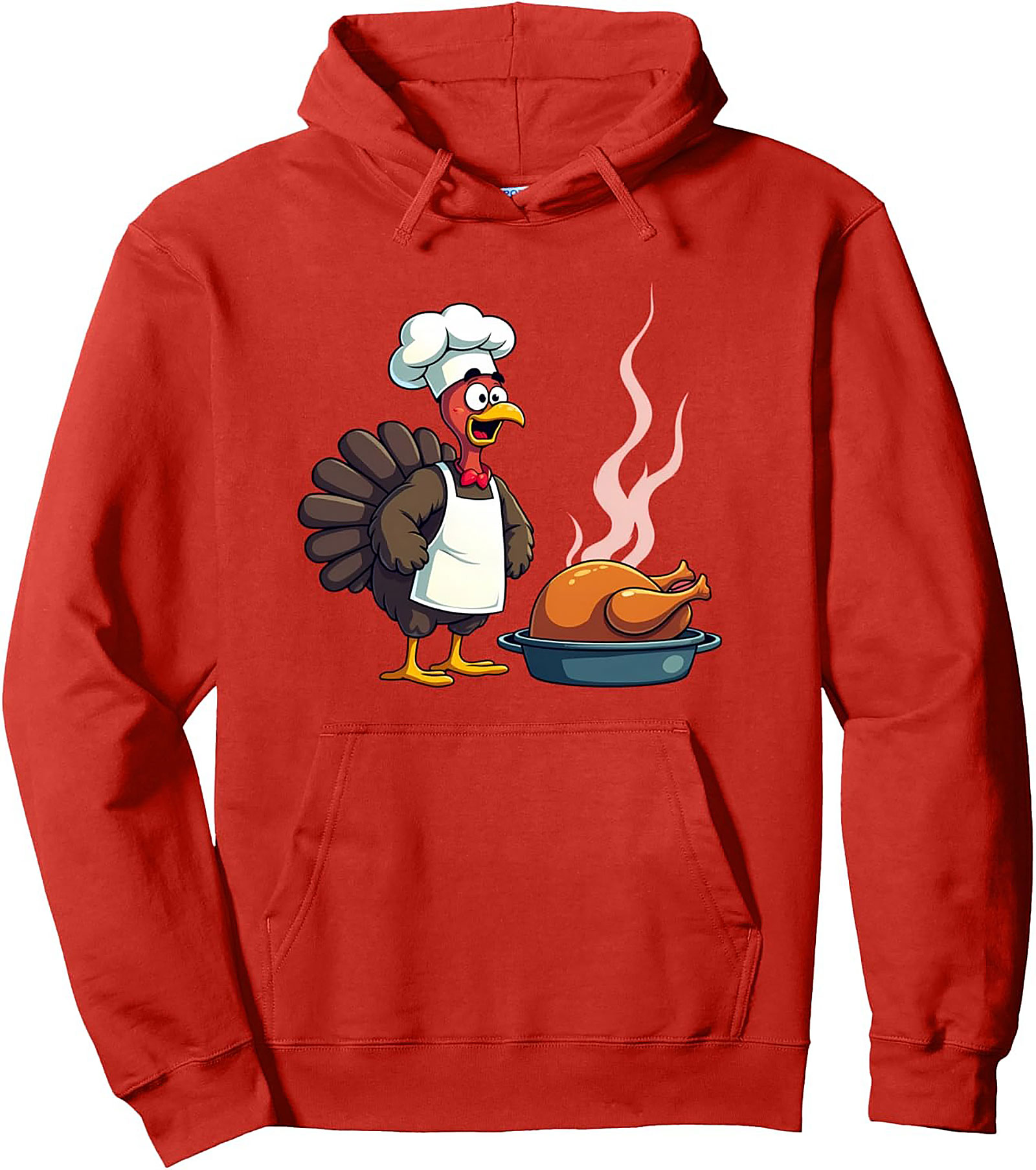 Funny Chef Turkey Pullover Hoodie | Thanksgiving Graphic