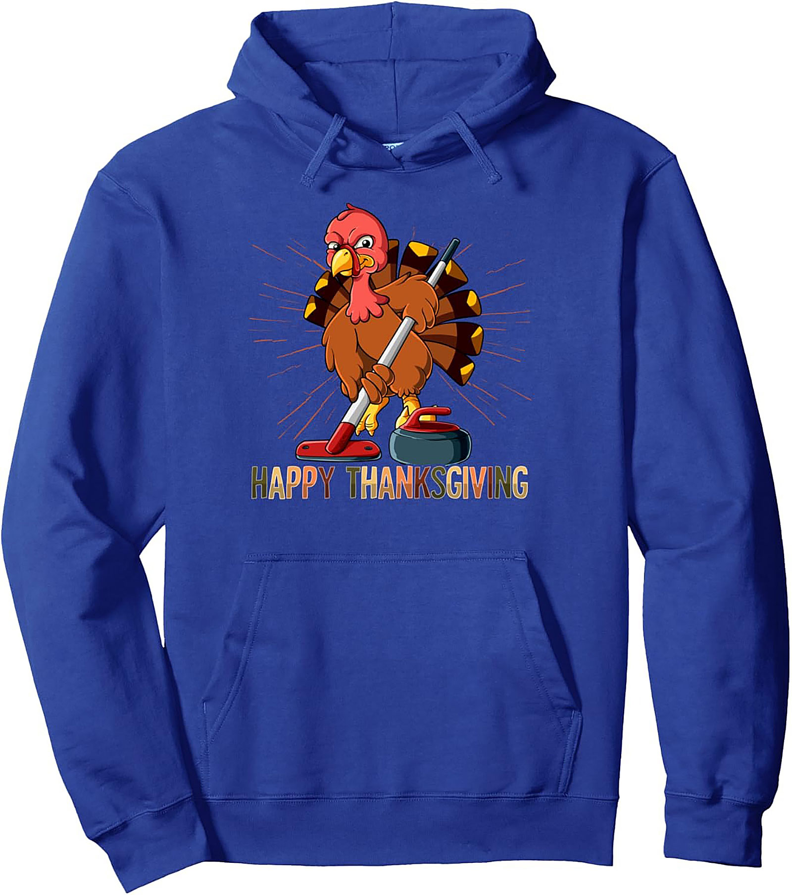 Turkey Curling Pullover Hoodie | Funny Thanksgiving Gift