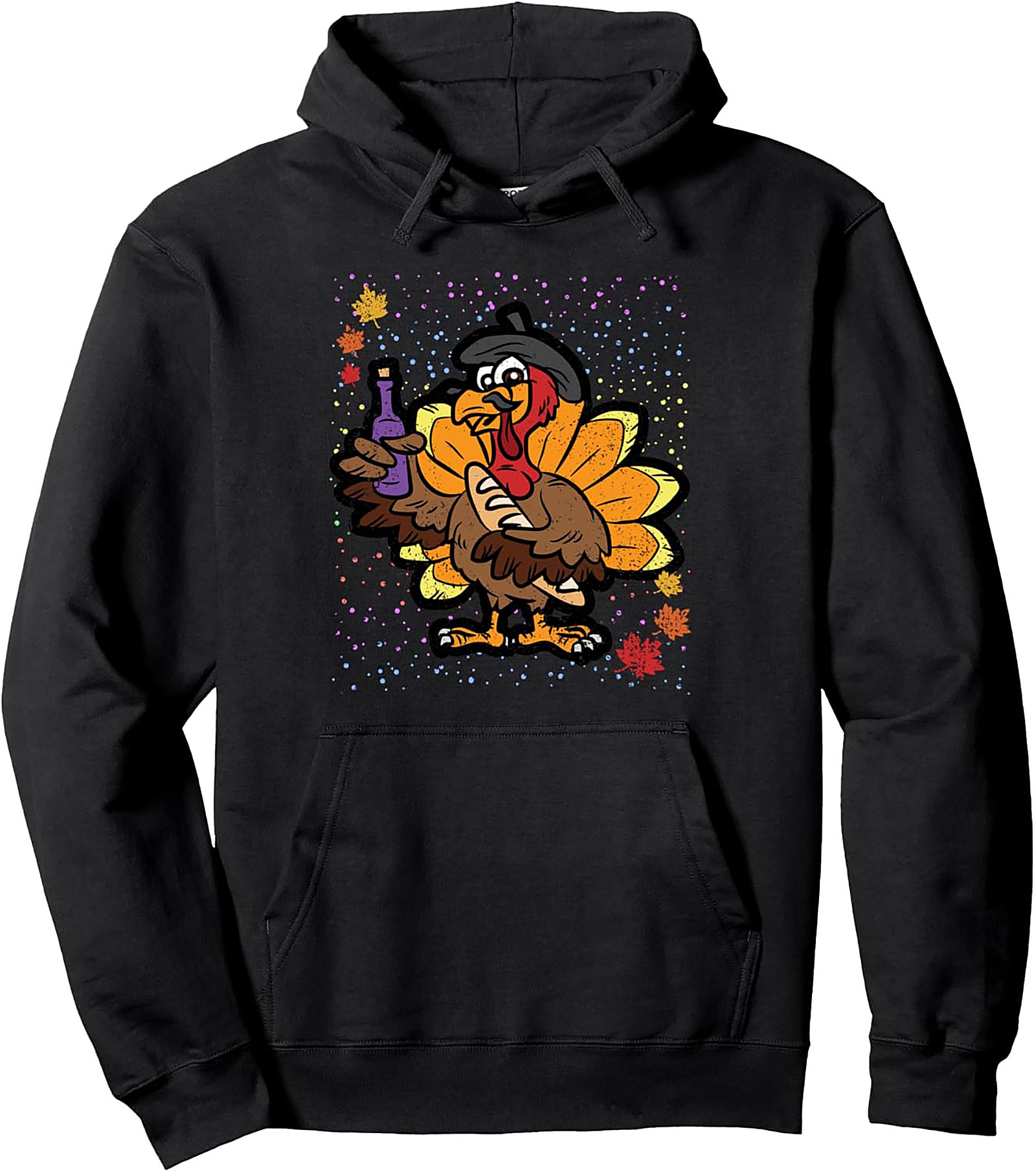 Funny French Turkey Thanksgiving Pullover Hoodie | Gift Idea