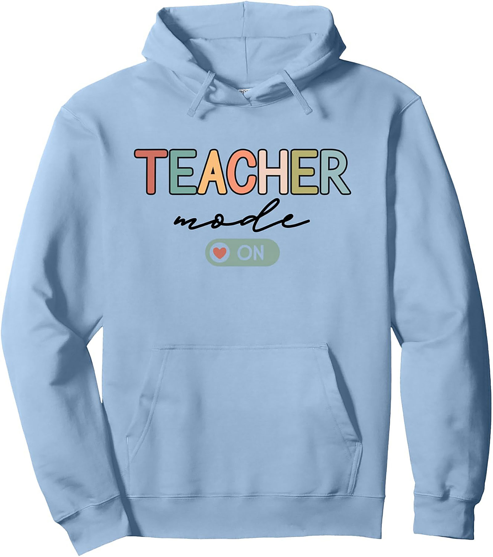 Teacher Mode On Pullover Hoodie | Retro Educator Graphic Hoodie