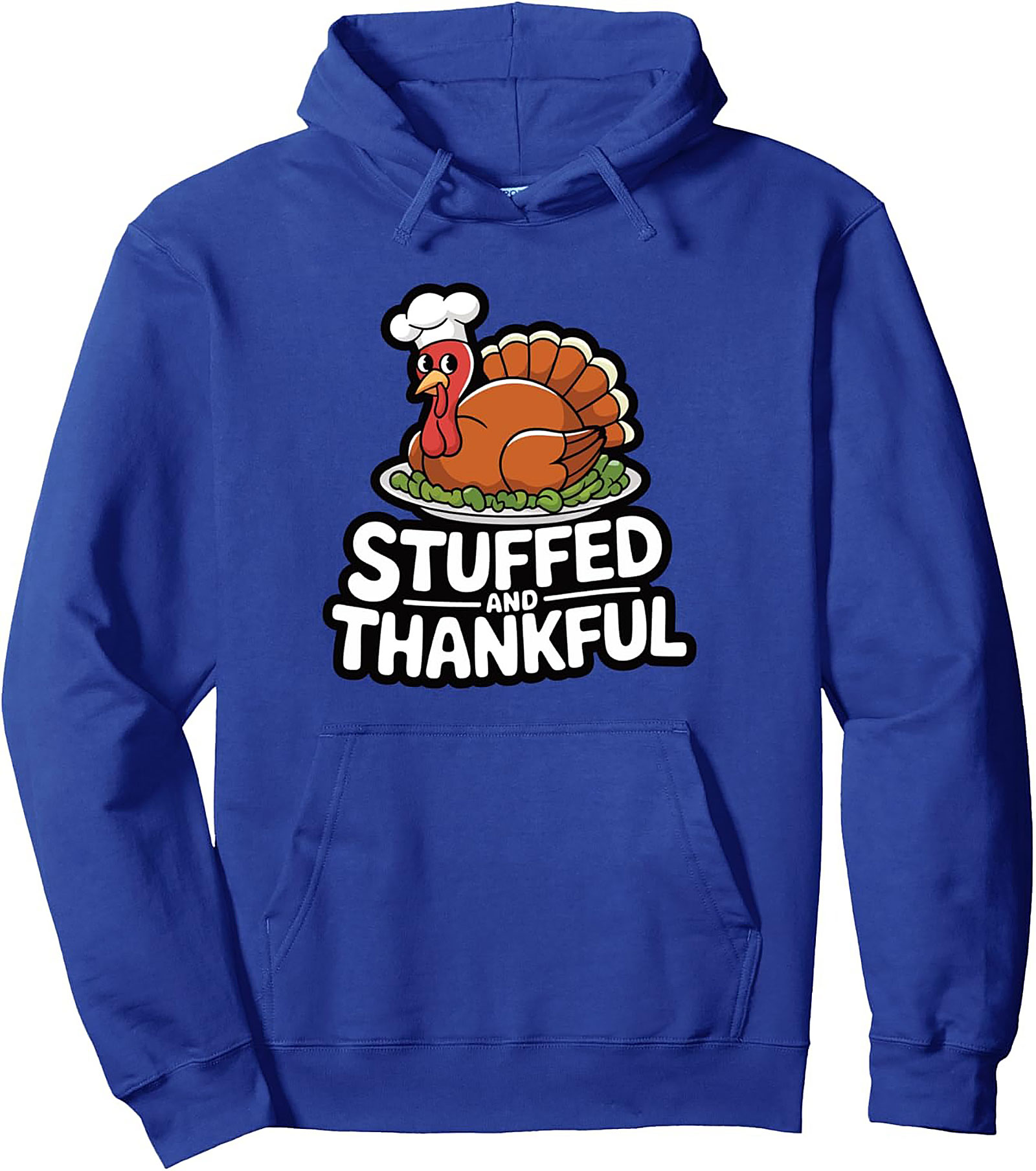 Stuffed and Thankful Thanksgiving Graphic Hoodie