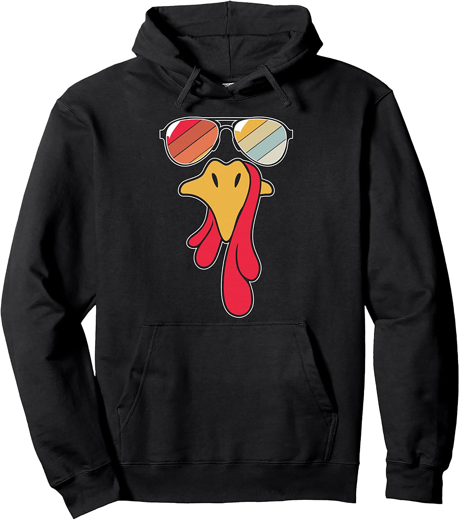 Cool Turkey Thanksgiving Graphic Hoodie | Cozy Pullover
