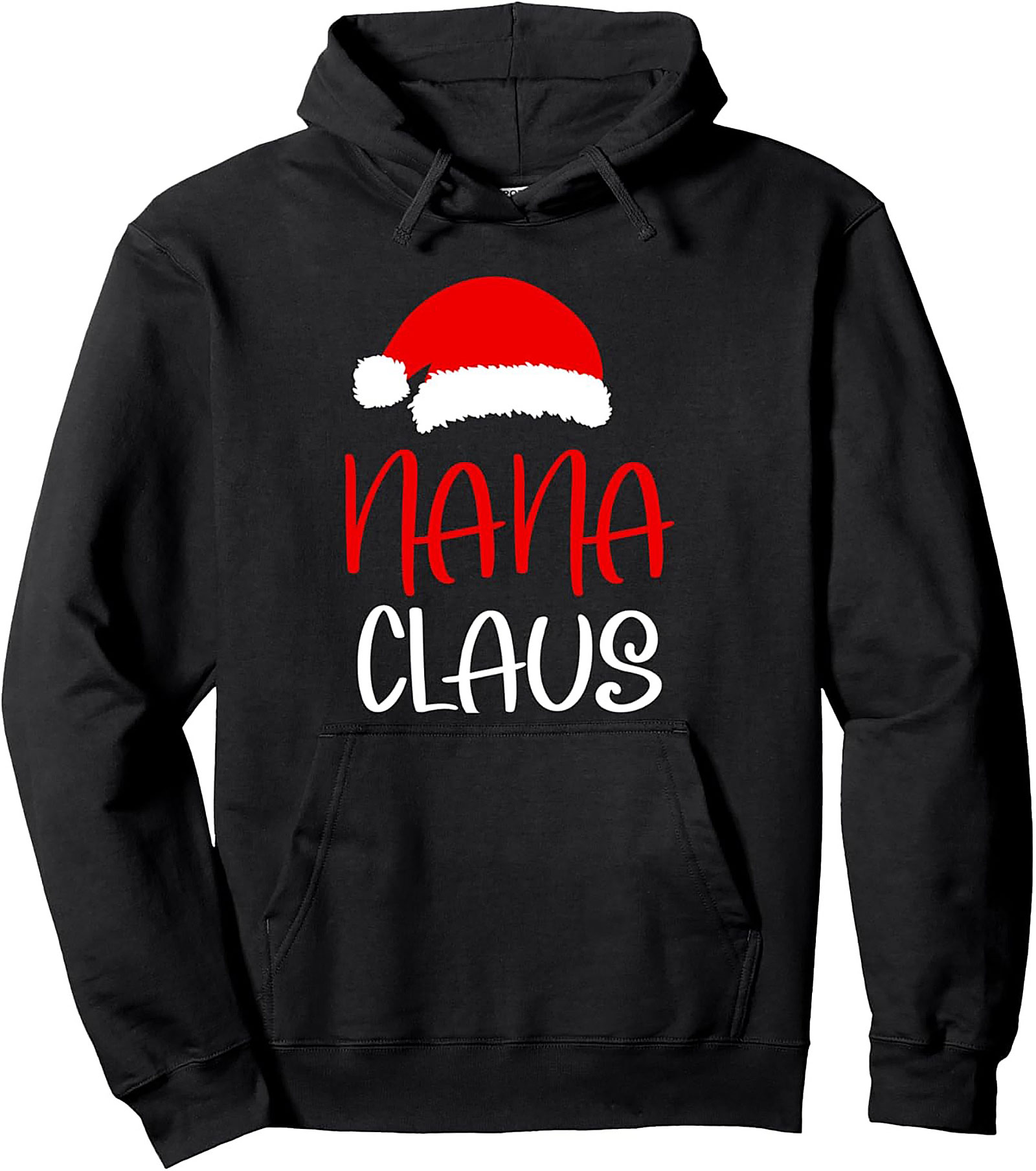 Nana Claus Graphic Hoodie Cozy Unisex Pullover Gift
