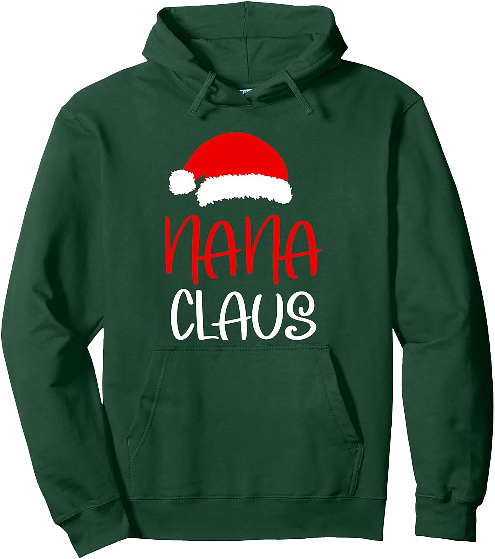 Nana Claus Graphic Hoodie Cozy Unisex Pullover Gift