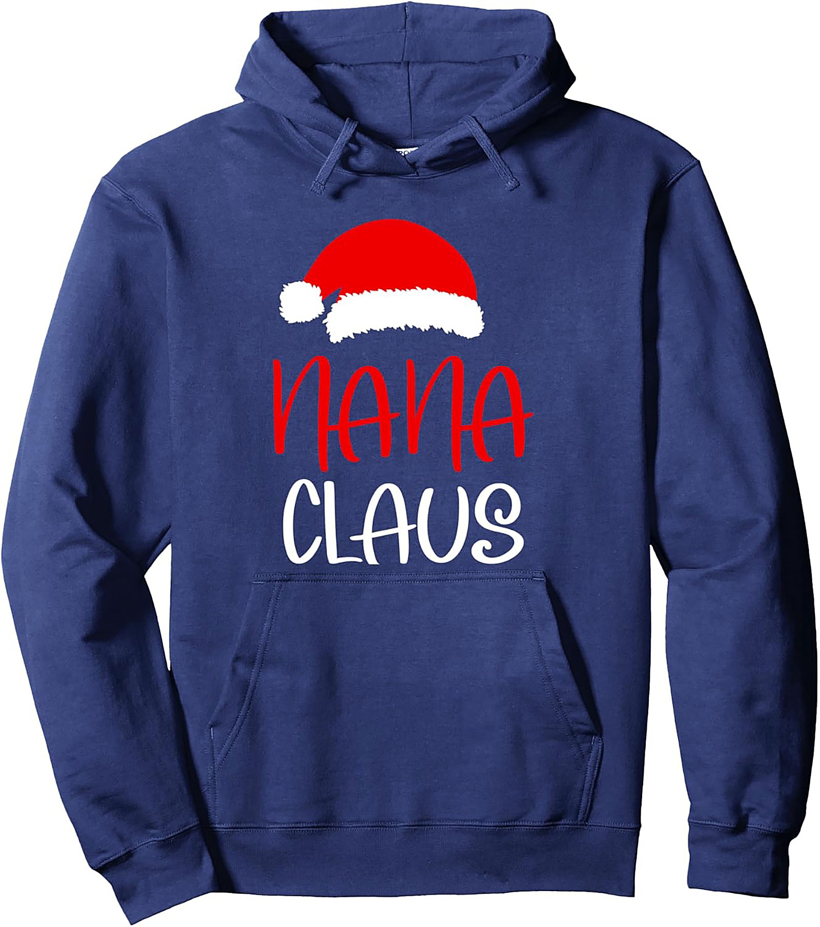 Nana Claus Graphic Hoodie Cozy Unisex Pullover Gift