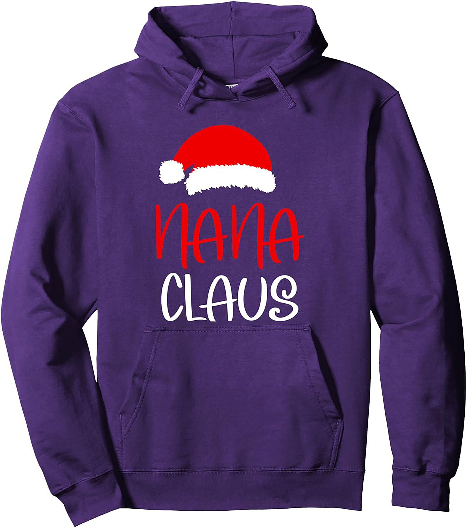 Nana Claus Graphic Hoodie Cozy Unisex Pullover Gift