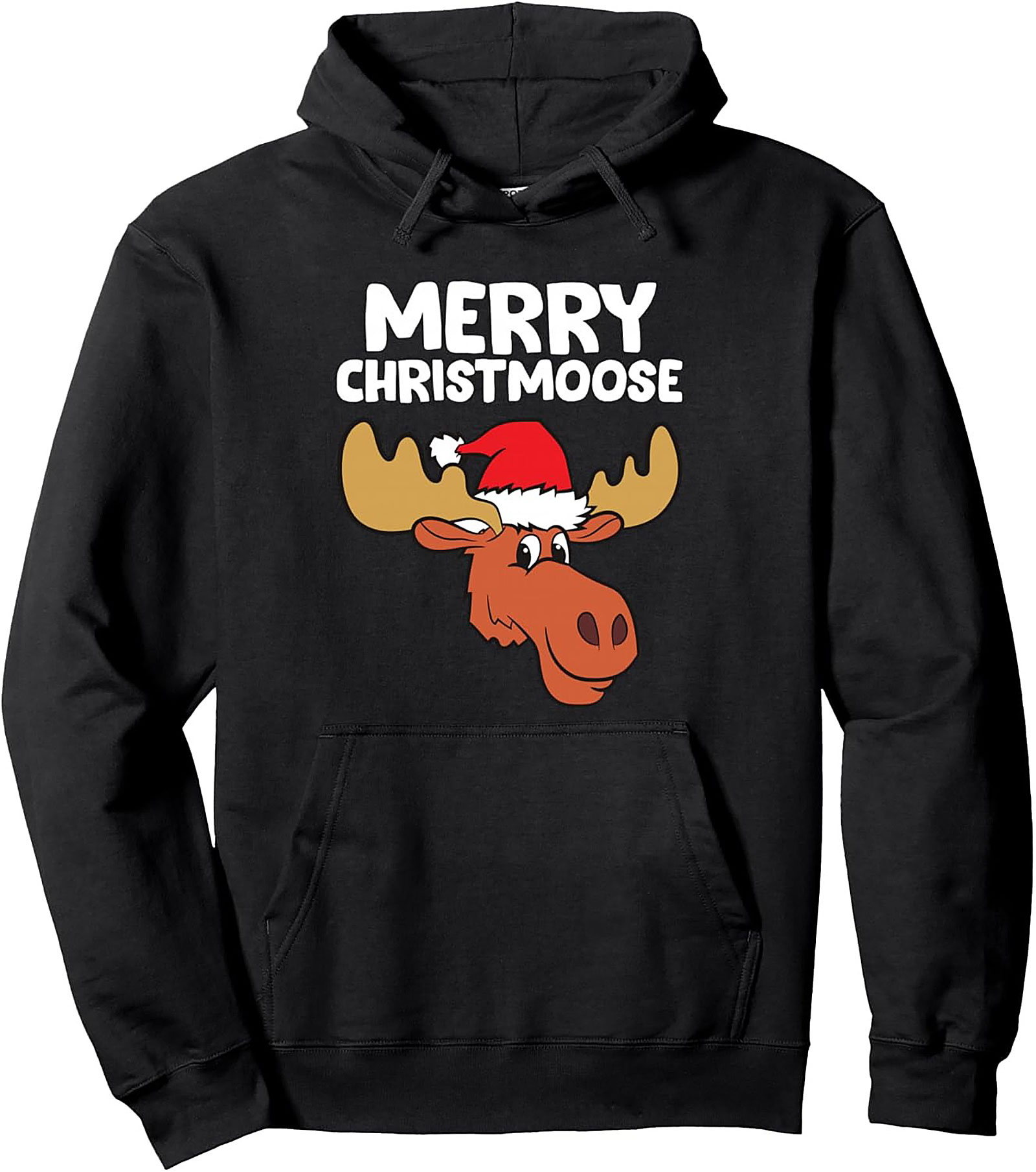 Merry Christmoose Pullover Hoodie Funny Holiday Gift