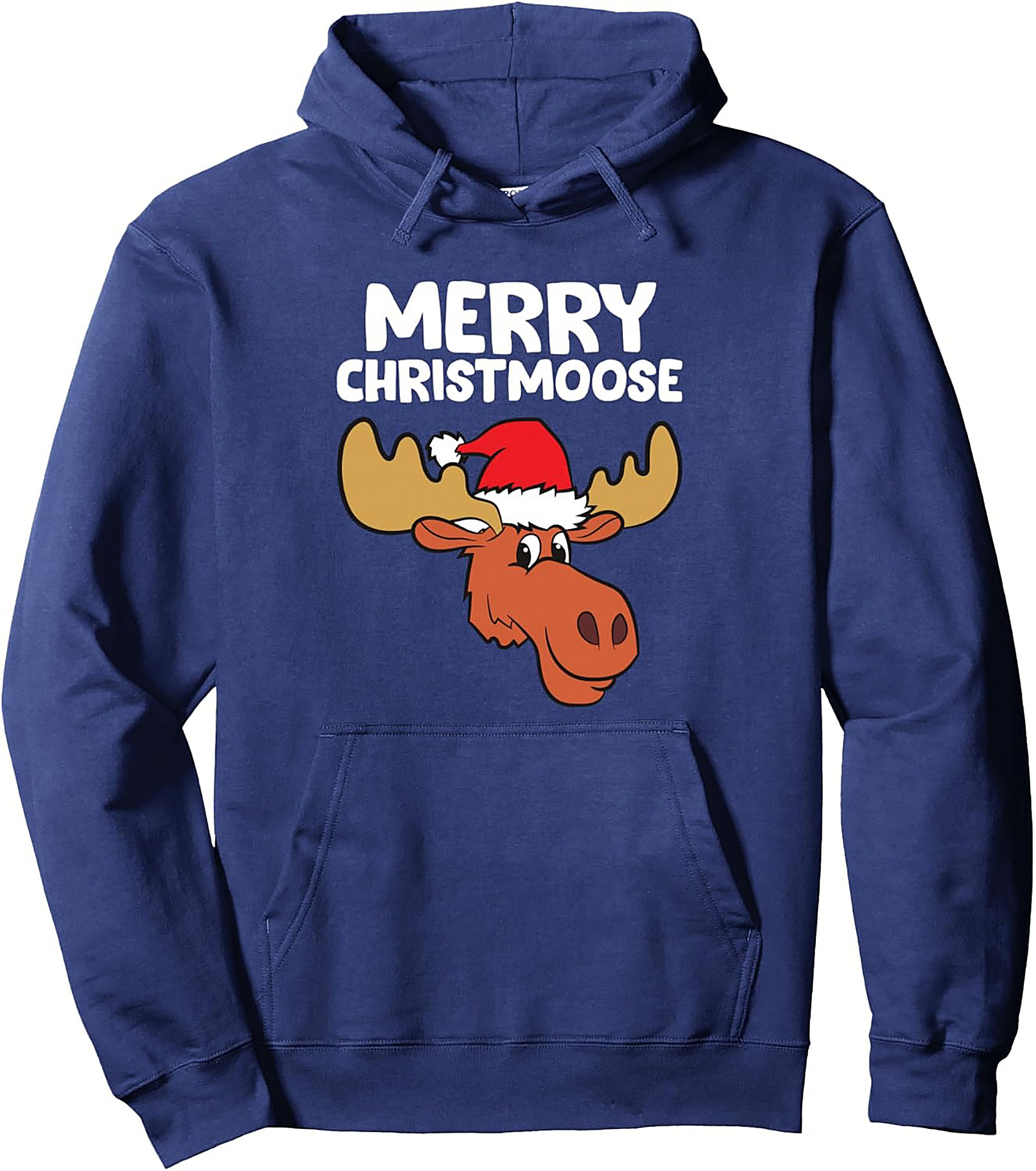 Merry Christmoose Pullover Hoodie Funny Holiday Gift