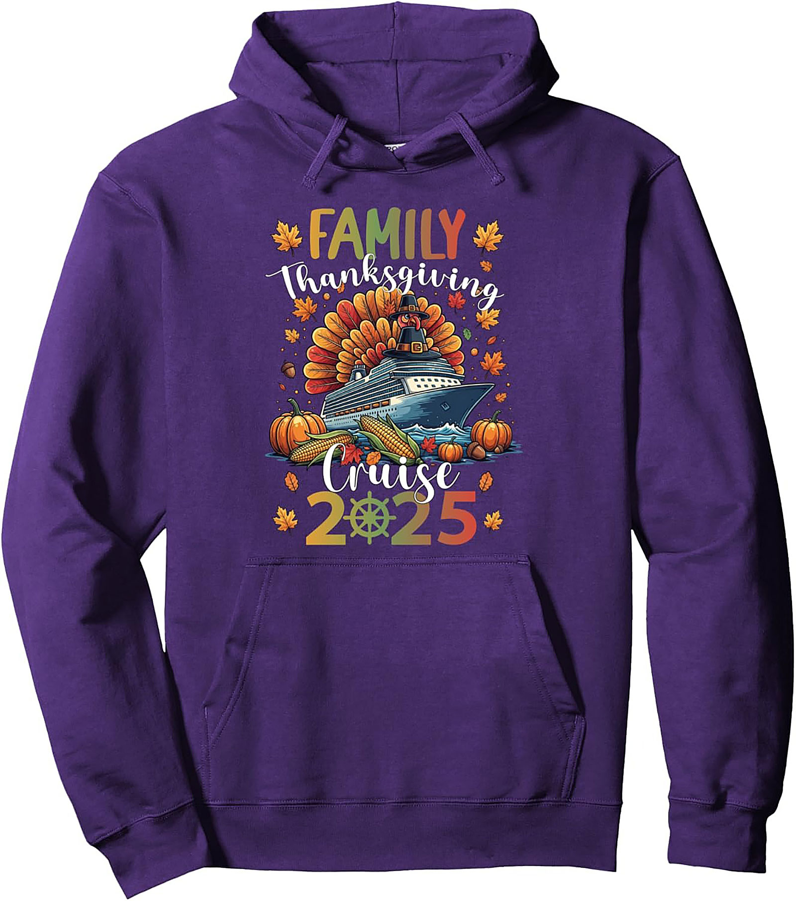 Thanksgiving Cruise 2025 Pullover Hoodie | Family Gift