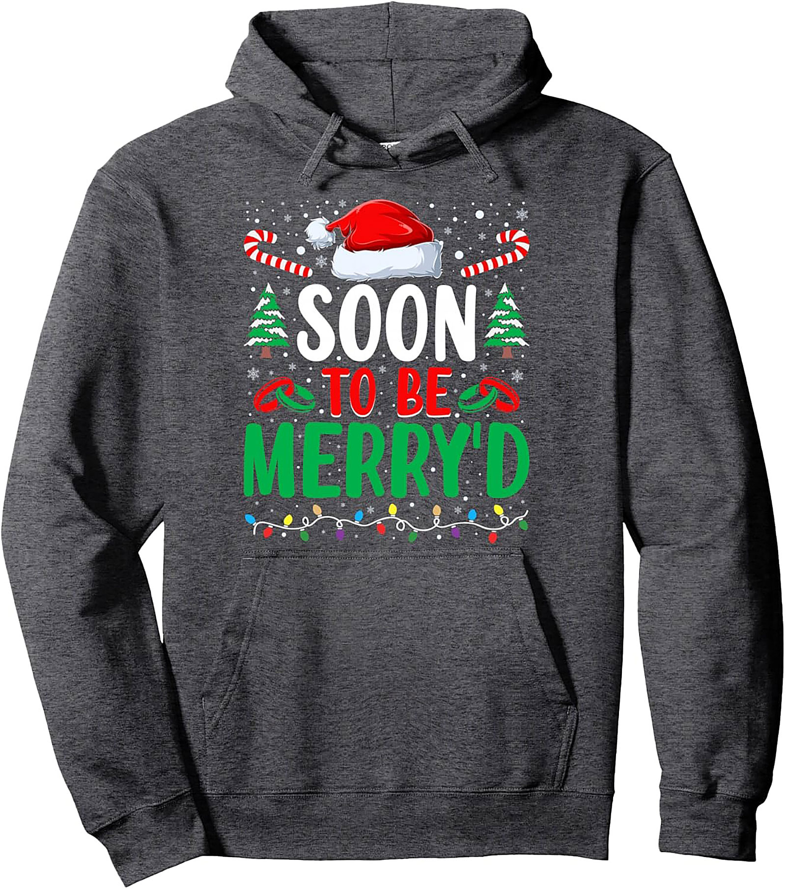 Soon To Be Merry'd Engaged Christmas Graphic Hoodie
