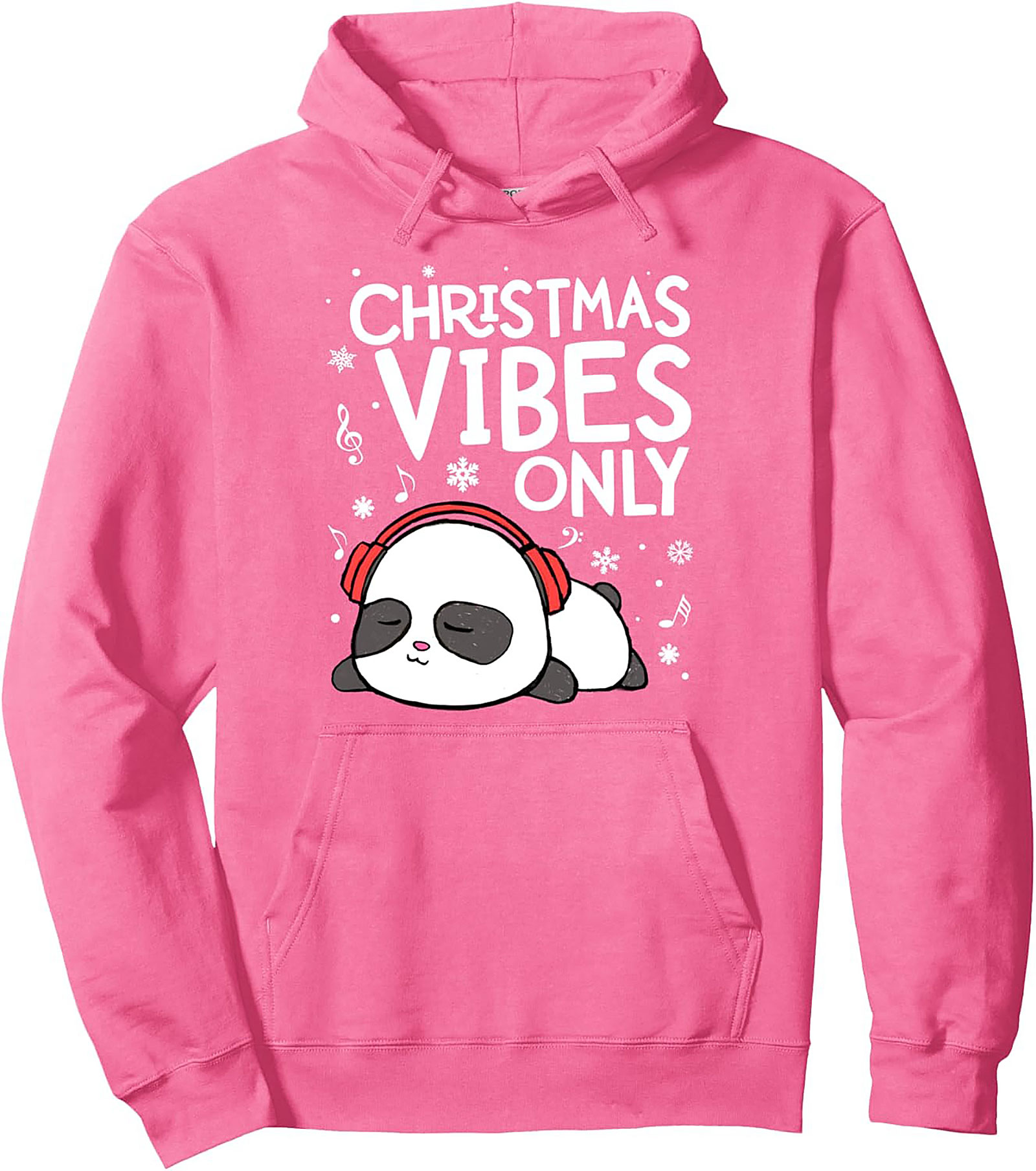 Christmas Vibes Panda Hoodie Unisex Pullover