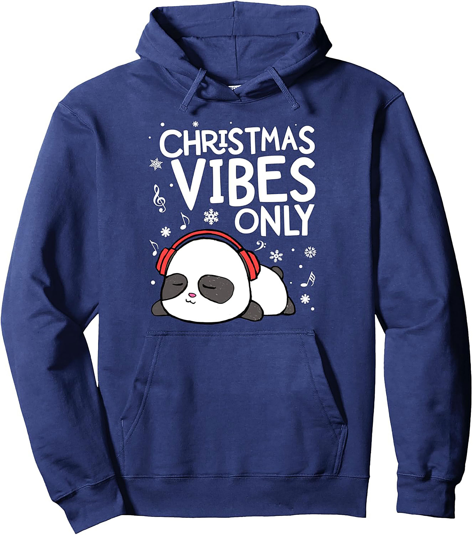 Christmas Vibes Panda Hoodie Unisex Pullover