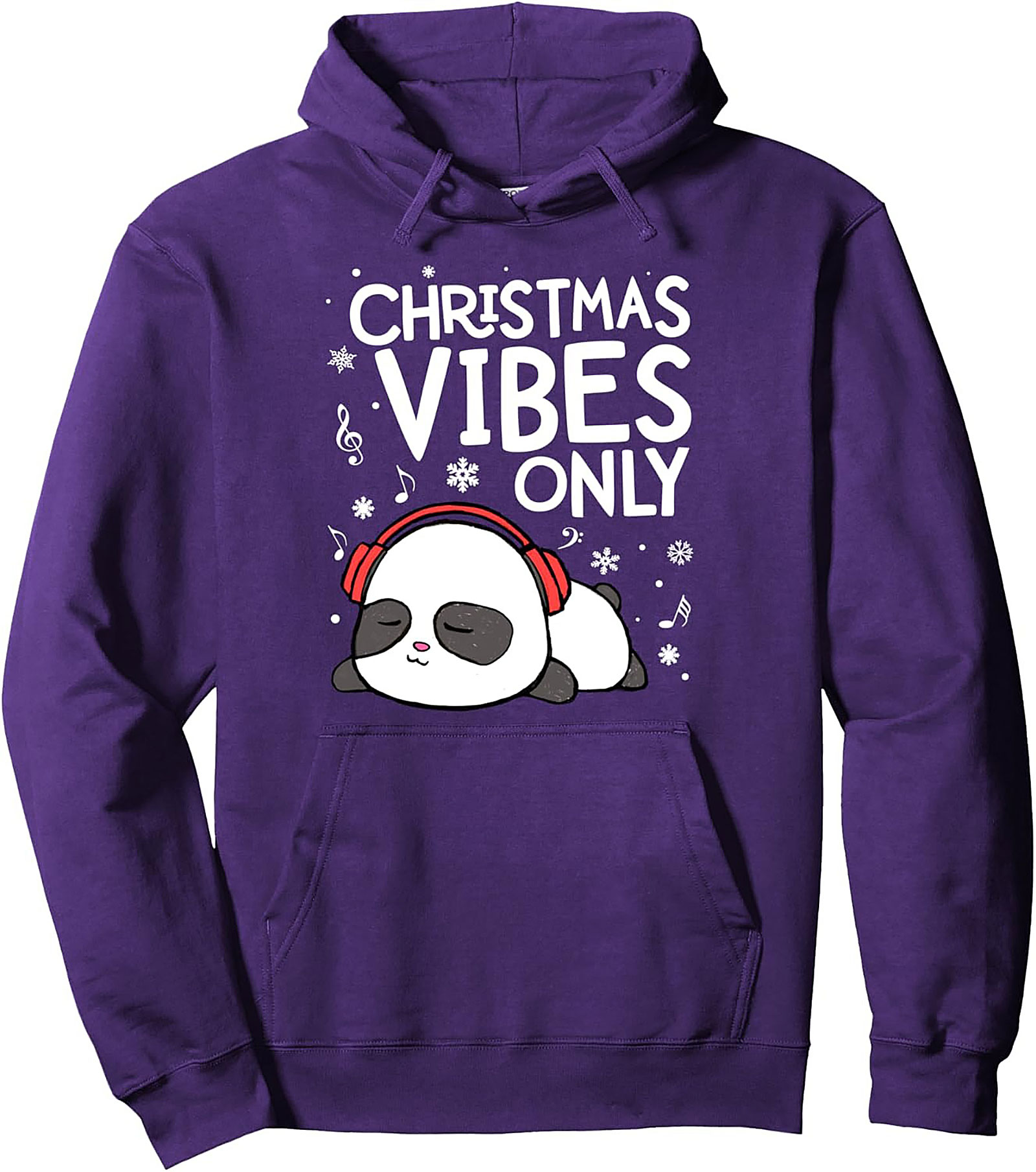 Christmas Vibes Panda Hoodie Unisex Pullover
