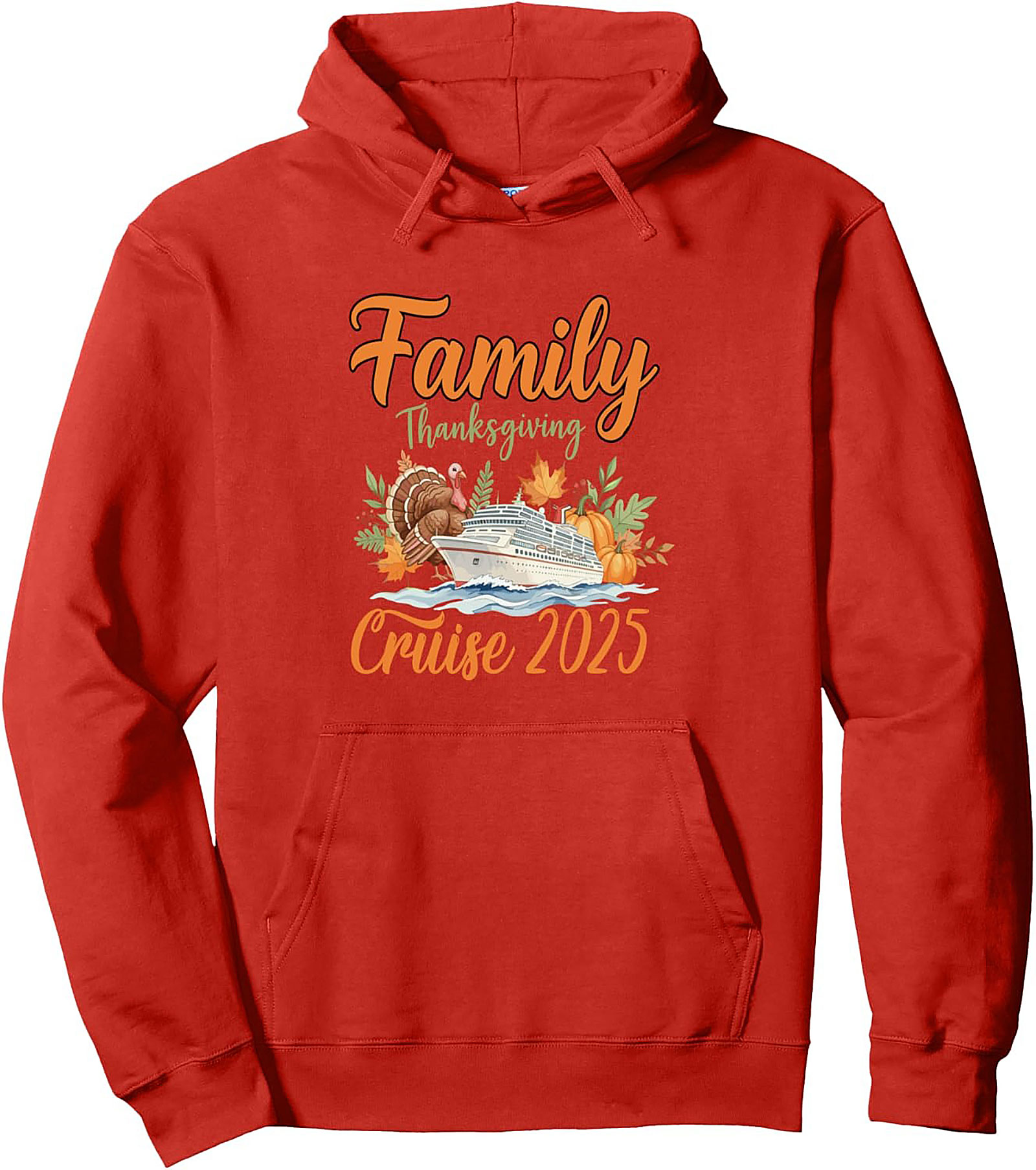 Family Thanksgiving Cruise 2025 Graphic Hoodie