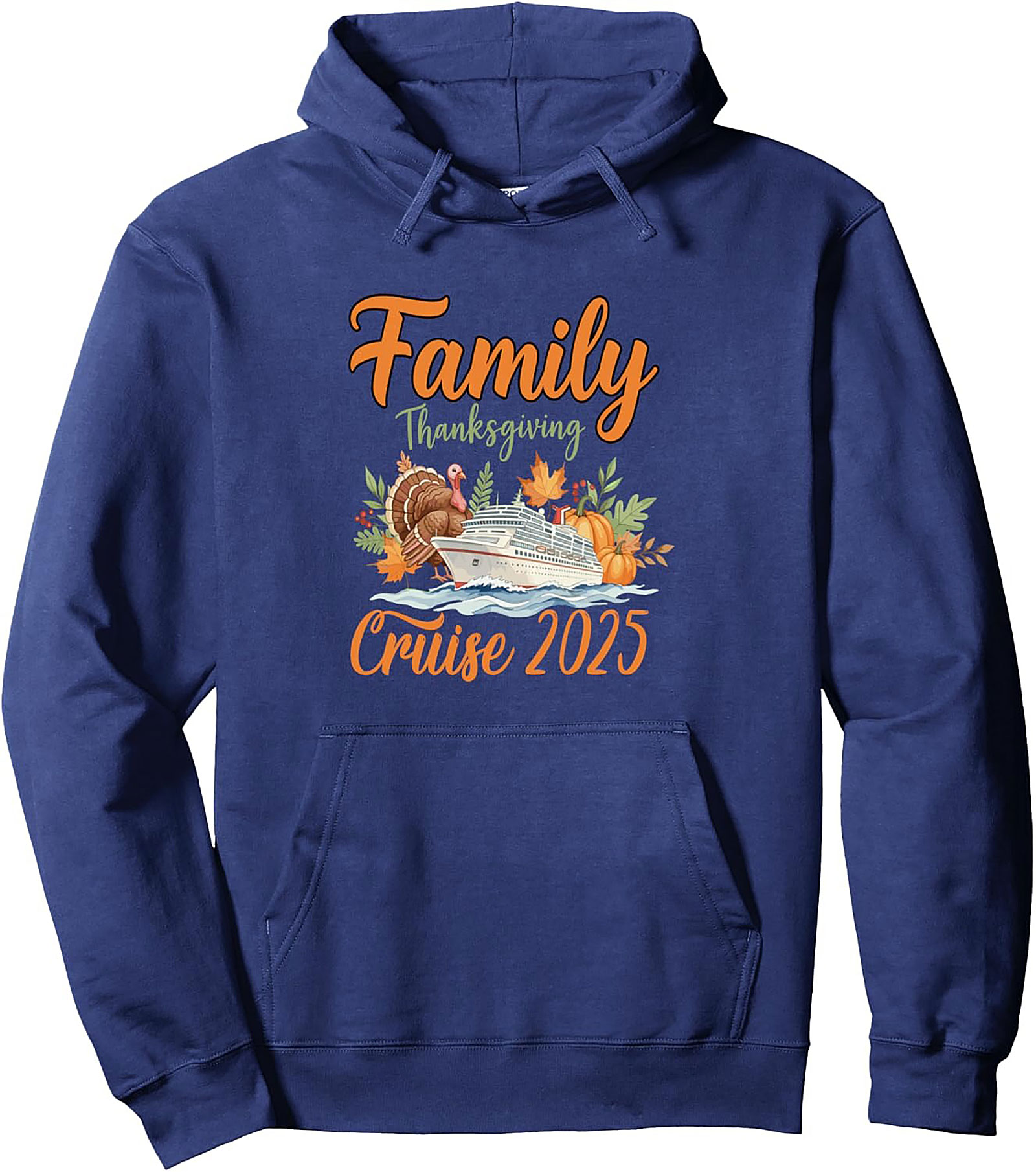 Family Thanksgiving Cruise 2025 Graphic Hoodie
