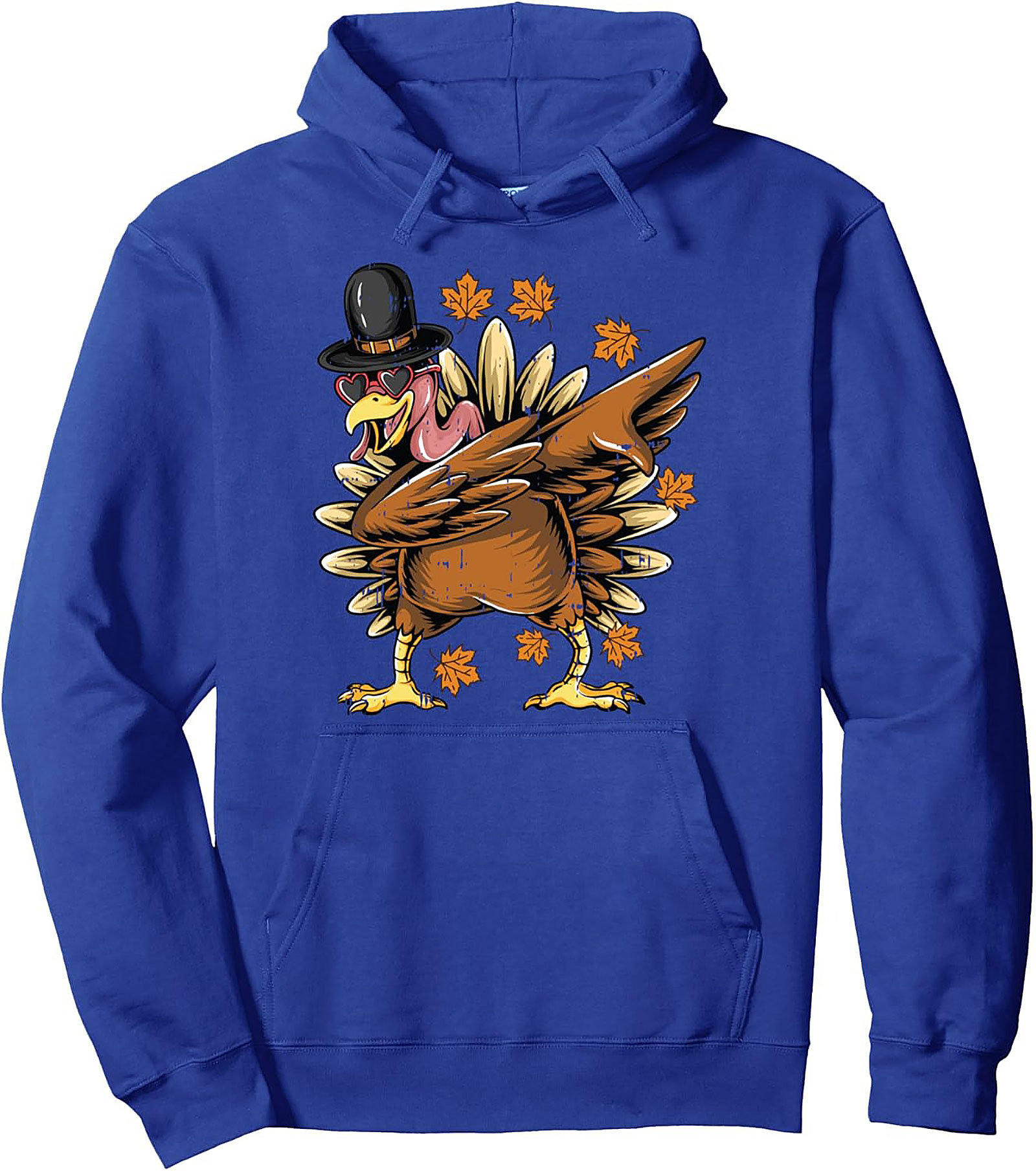 Dabbing Turkey Thanksgiving Graphic Hoodie | Funny Pullover