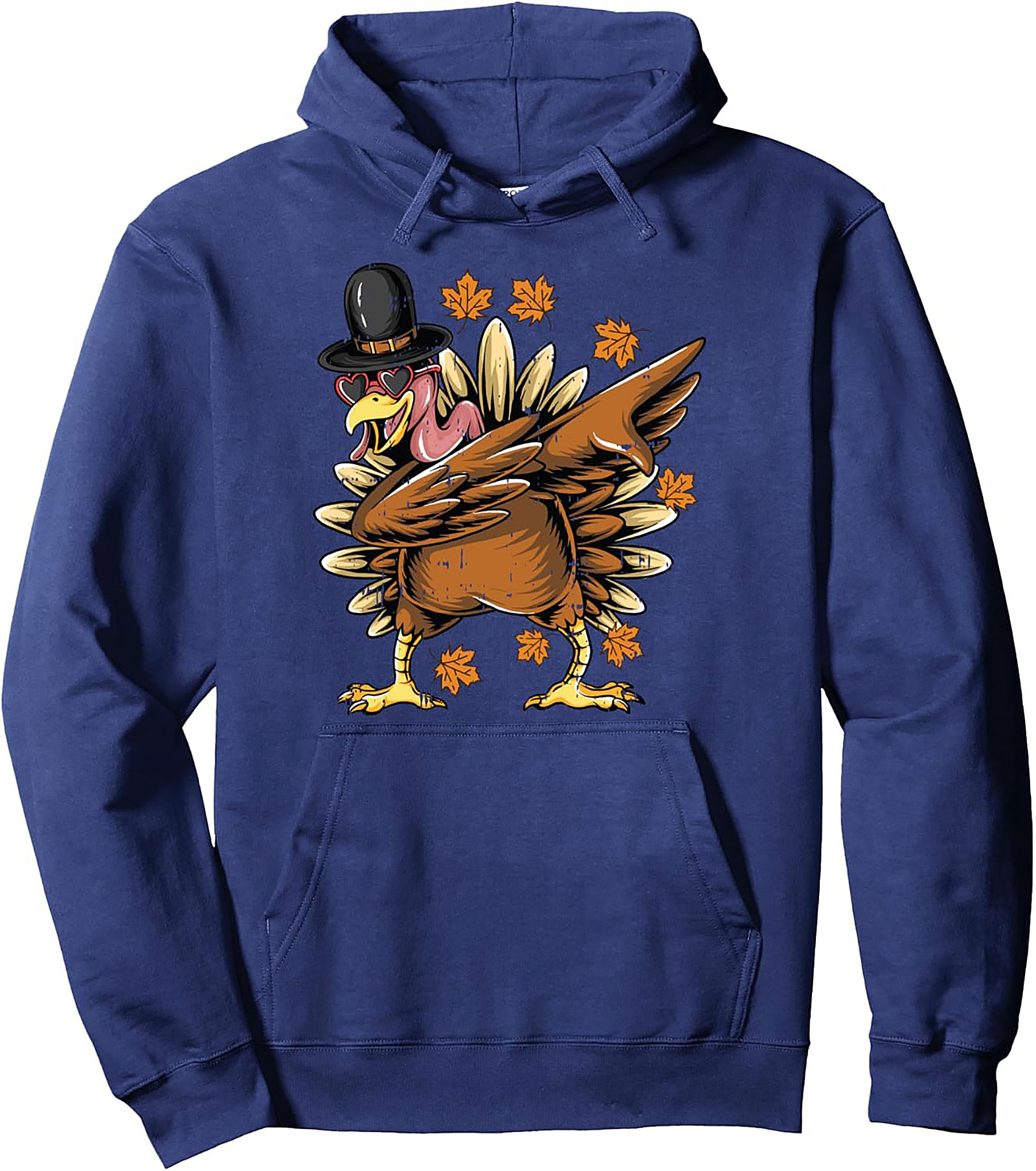 Dabbing Turkey Thanksgiving Graphic Hoodie | Funny Pullover